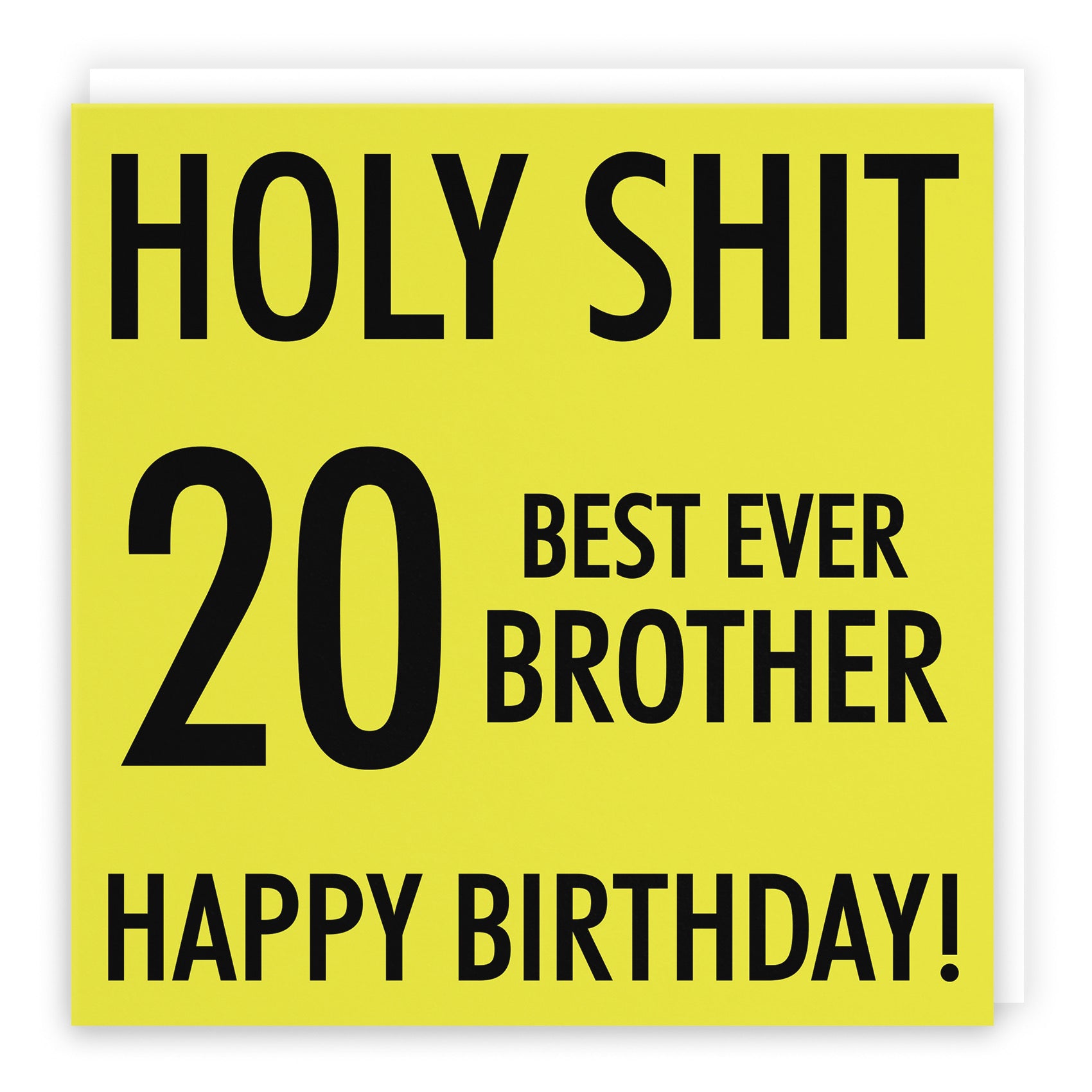 20th Brother Birthday Card Holy Shit - Default Title (B08K3WY91Y)