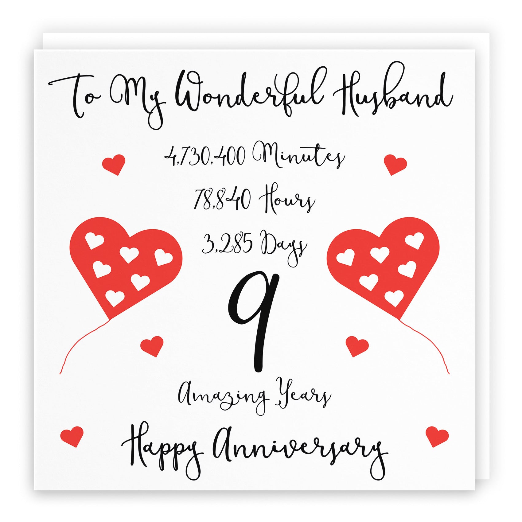 9th Husband Anniversary Card Timeless - Default Title (B08K53LS39)