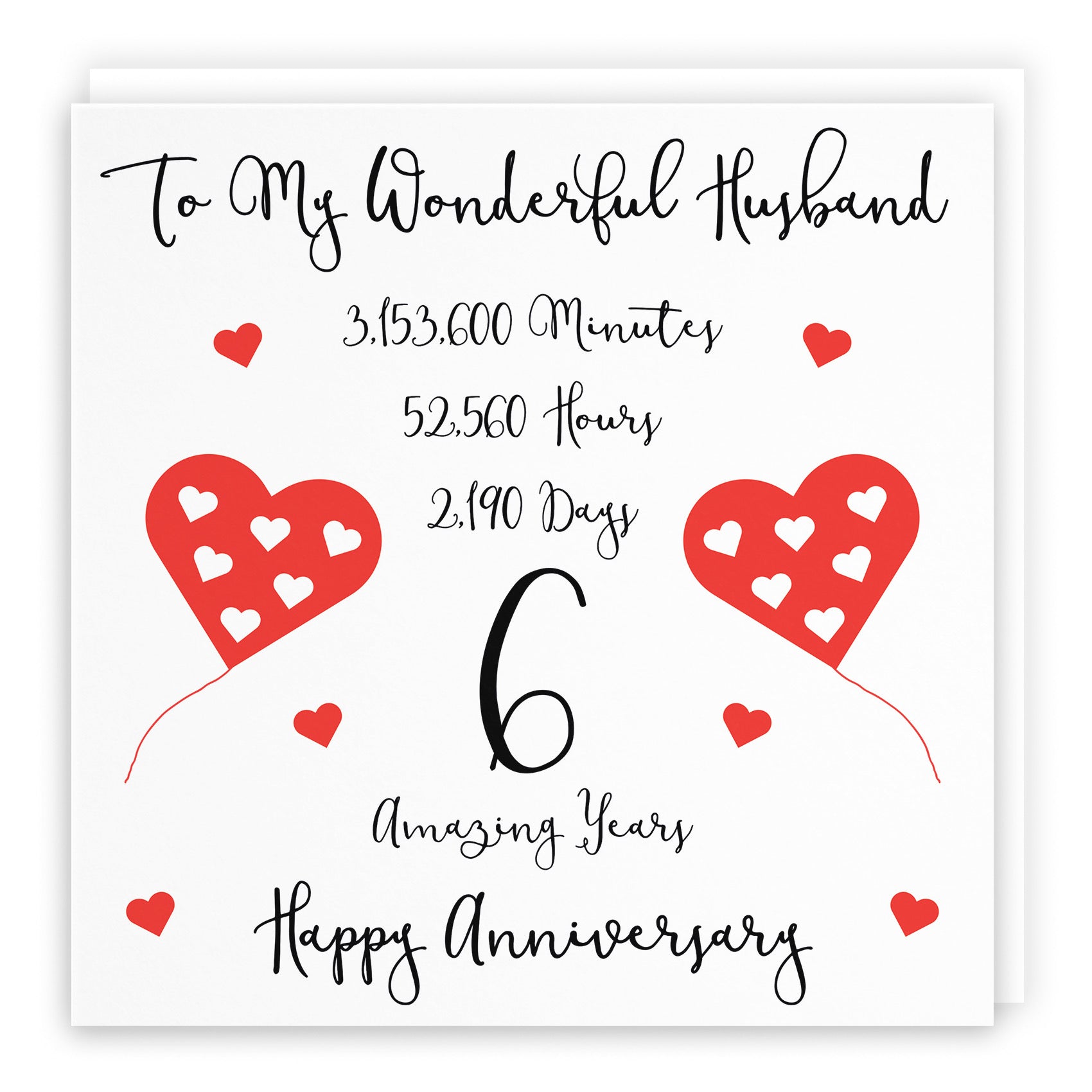 6th Husband Anniversary Card Timeless - Default Title (B08K553W4H)