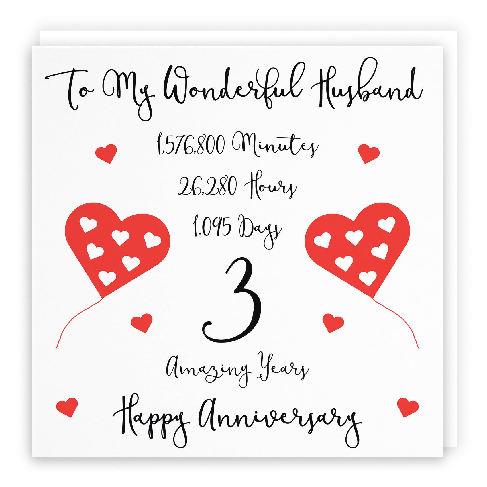 3rd Husband Anniversary Card Timeless - Default Title (B08K5G1NQ7)