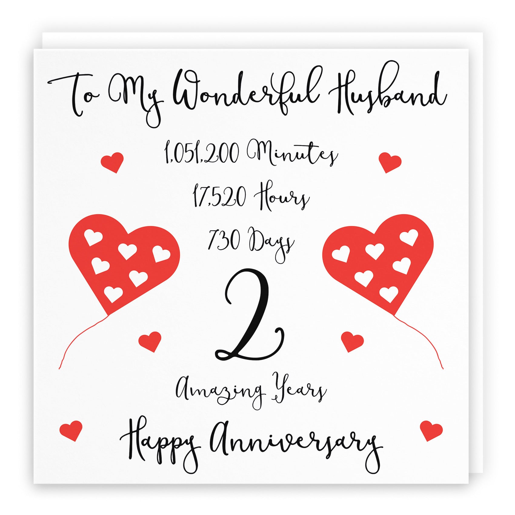 2nd Husband Anniversary Card Timeless - Default Title (B08K5H2ZRR)