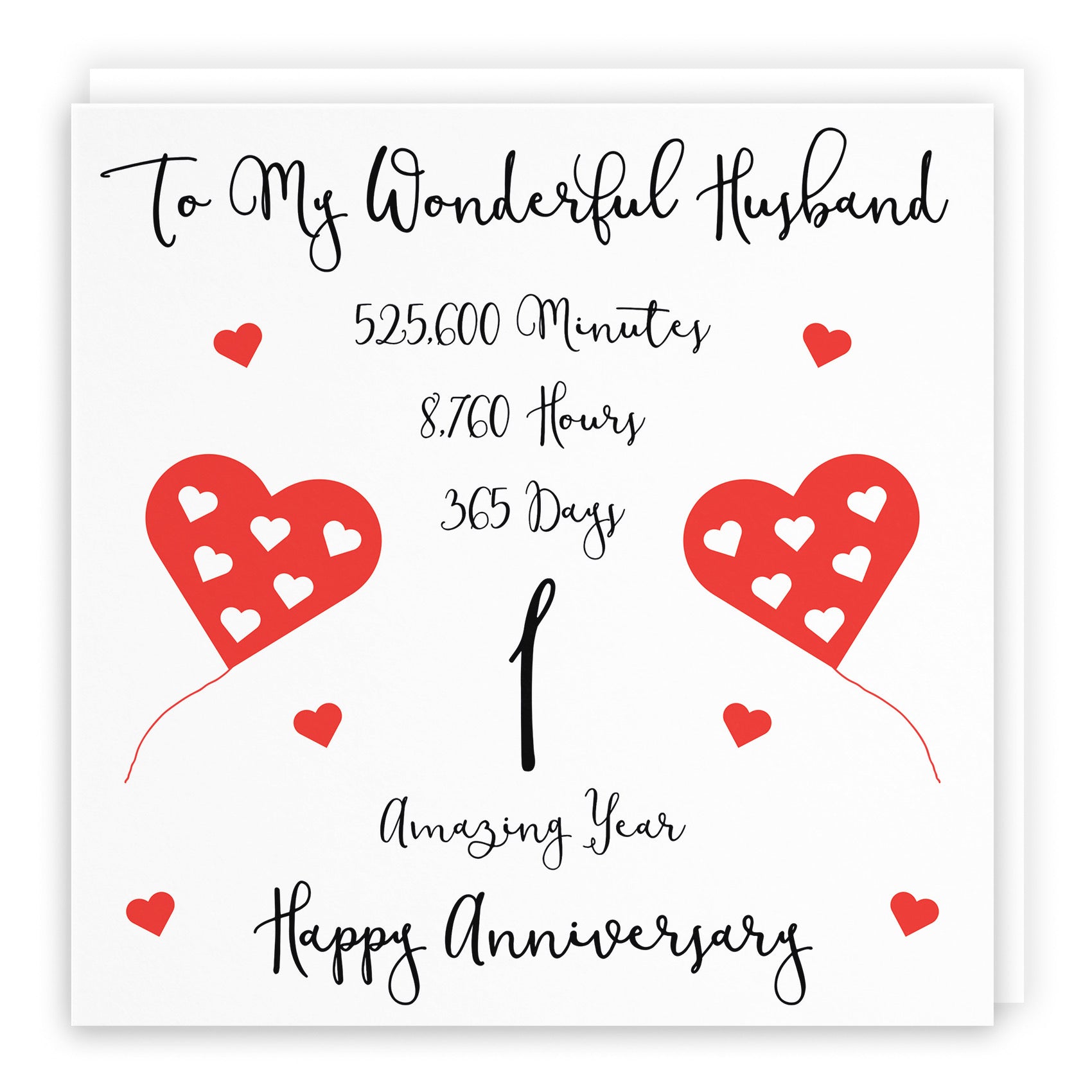 1st Husband Anniversary Card Timeless - Default Title (B08K5L279B)