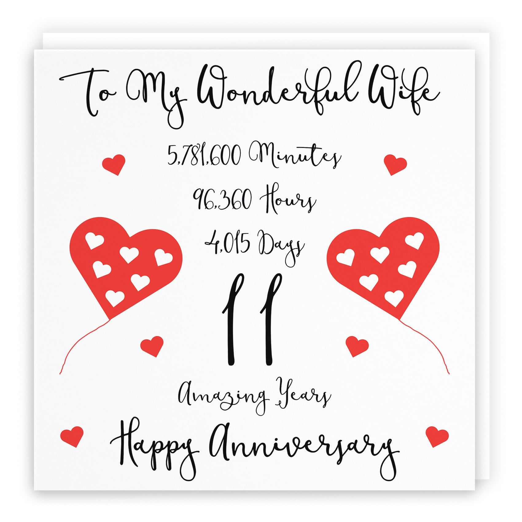 11th Wife Anniversary Card Timeless - Default Title (B08K67RD5S)