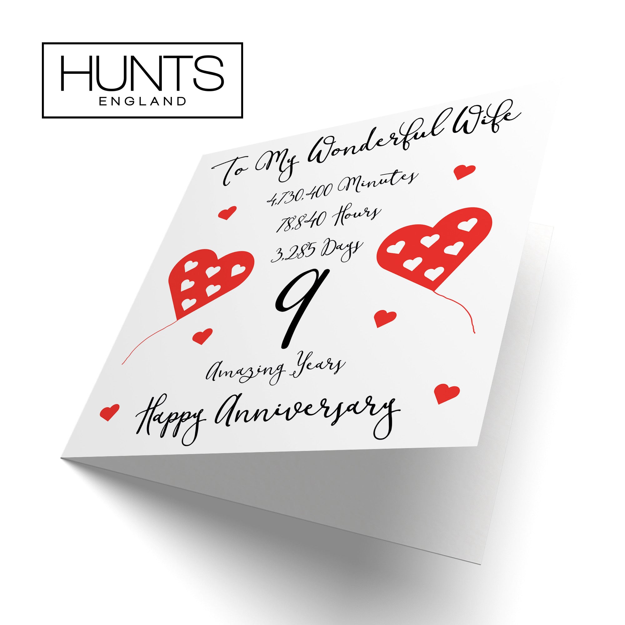 9th Wife Anniversary Card Timeless - Default Title (B08K7C1741)