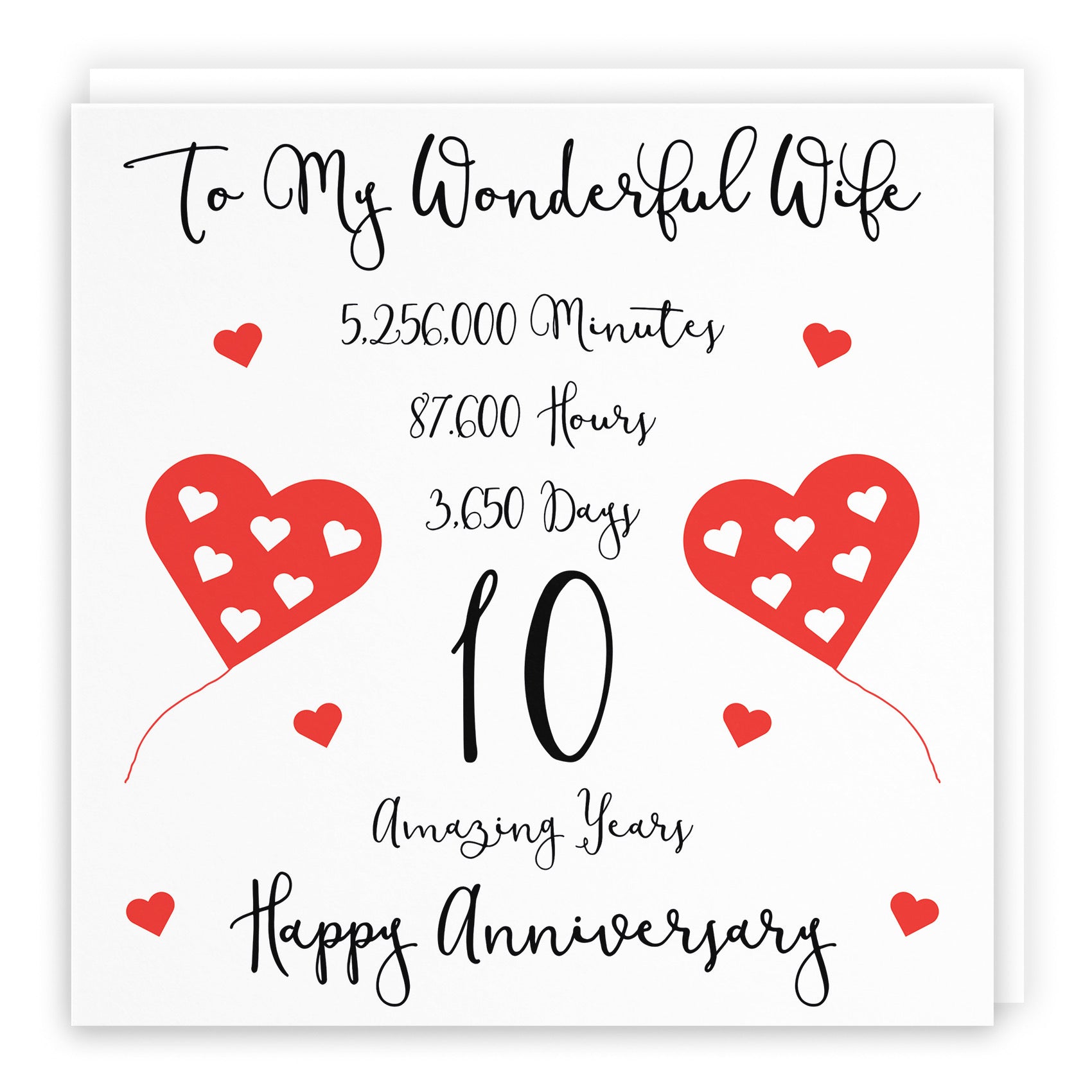 10th Wife Anniversary Card Timeless - Default Title (B08K7GBBZH)