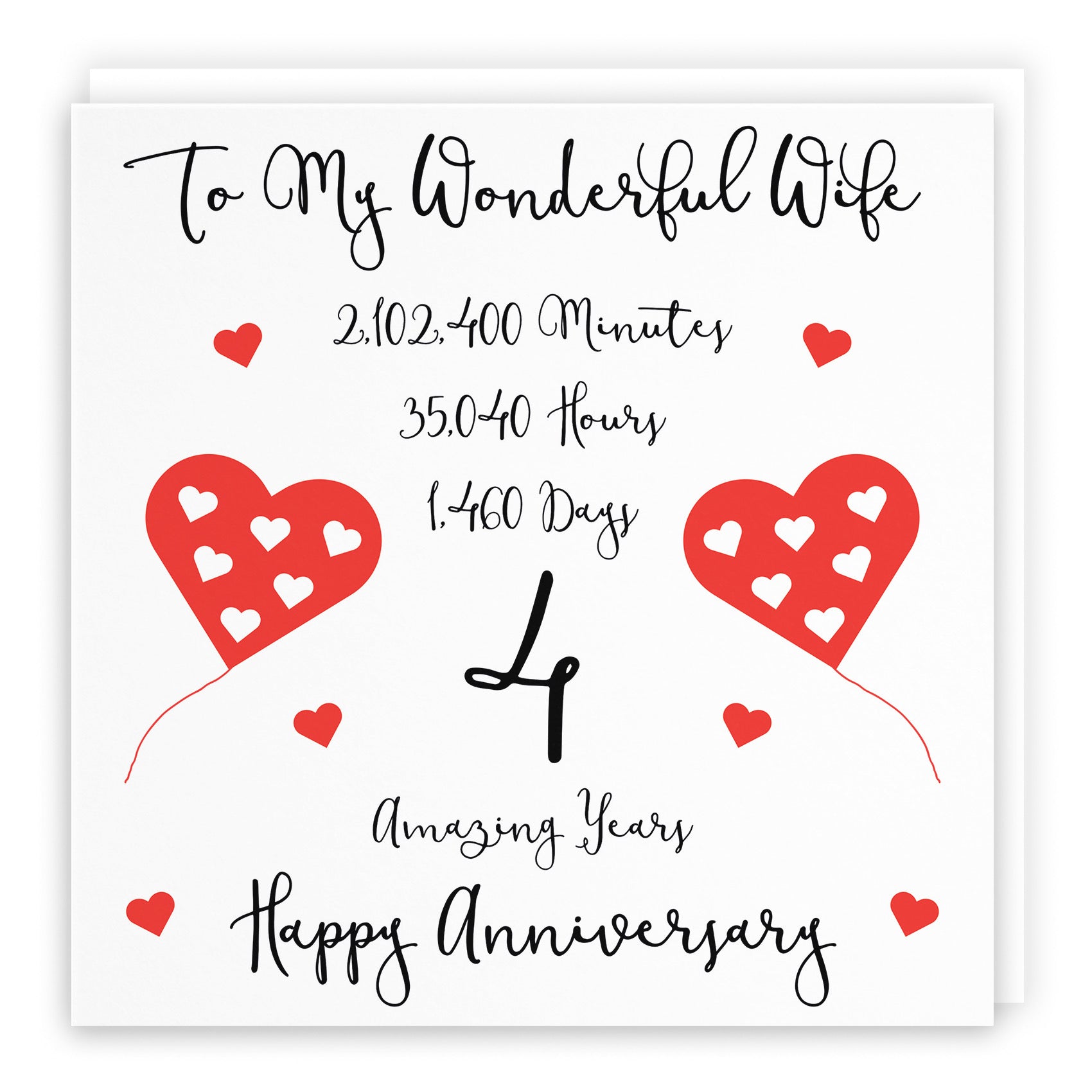 4th Wife Anniversary Card Timeless - Default Title (B08K7MC8MD)