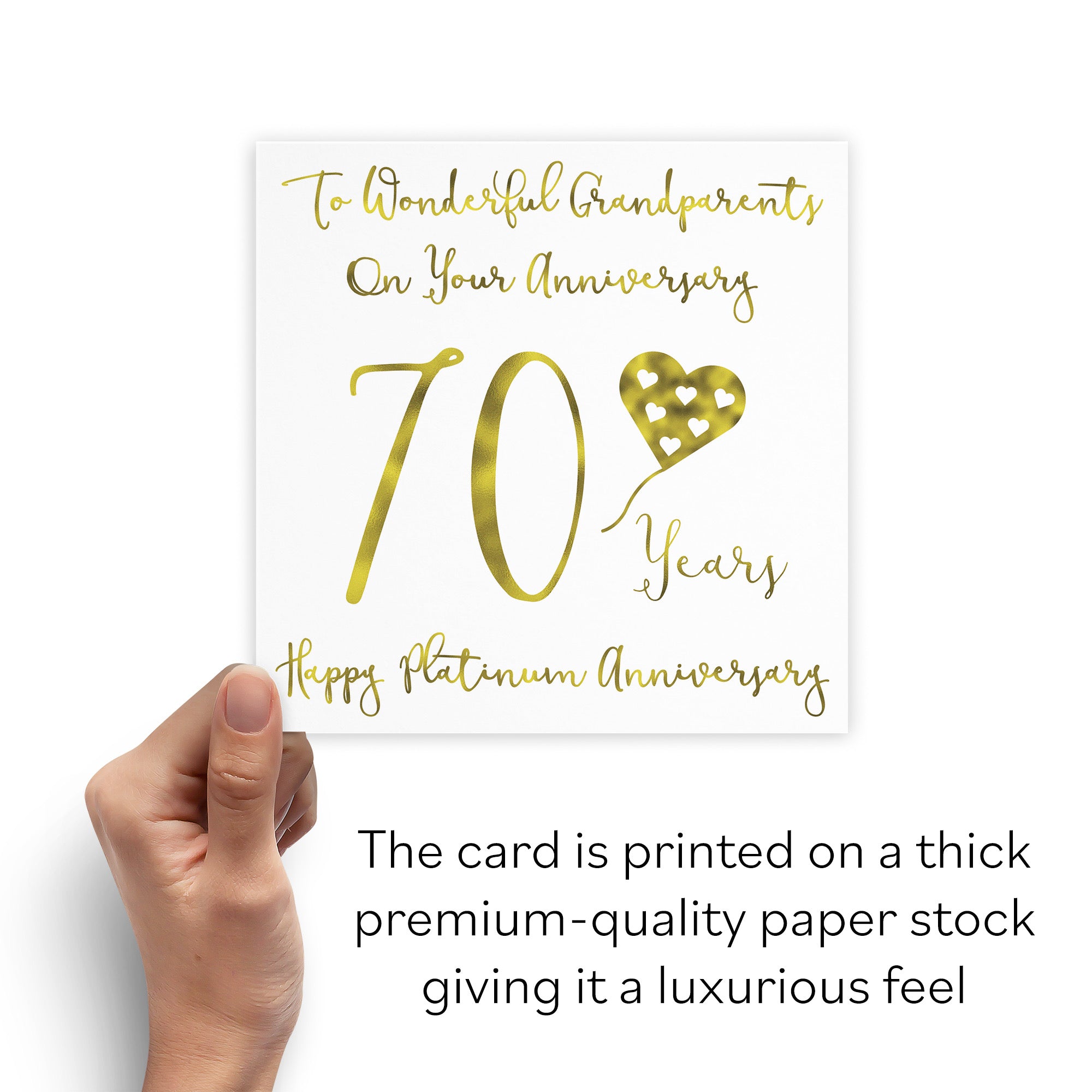 70th Grandparents Anniversary Card Milano - Default Title (B08K85KL46)