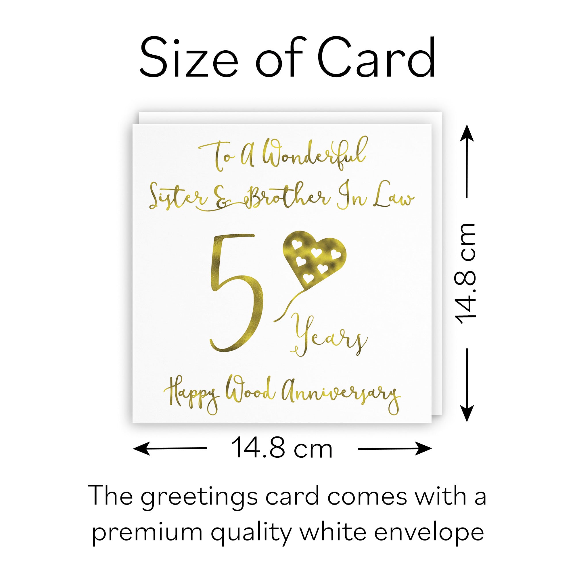 5th Sister And Brother In Law Anniversary Card Milano - Default Title (B08K85X3KD)