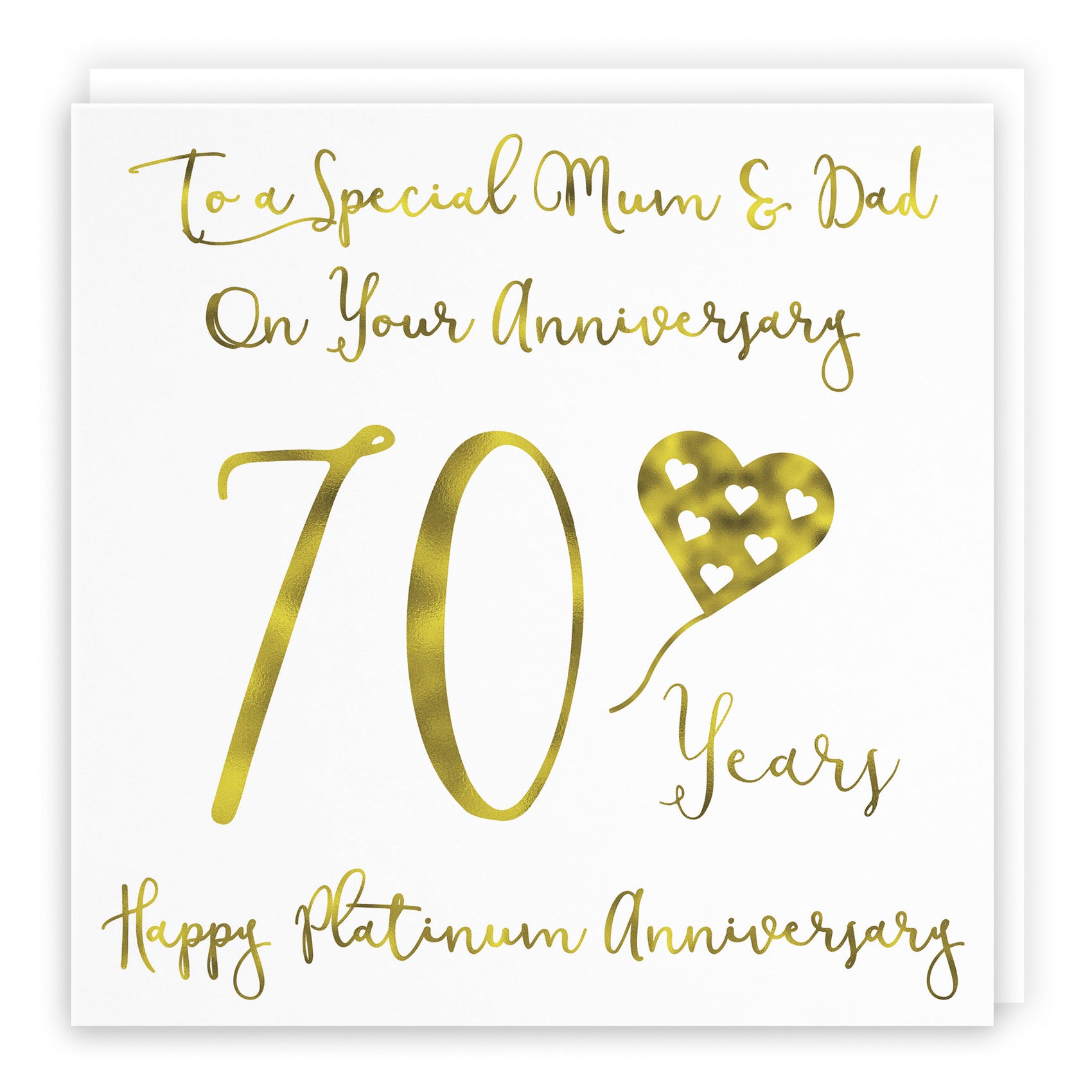 70th Mum And Dad Anniversary Card Milano - Default Title (B08K86H2LY)