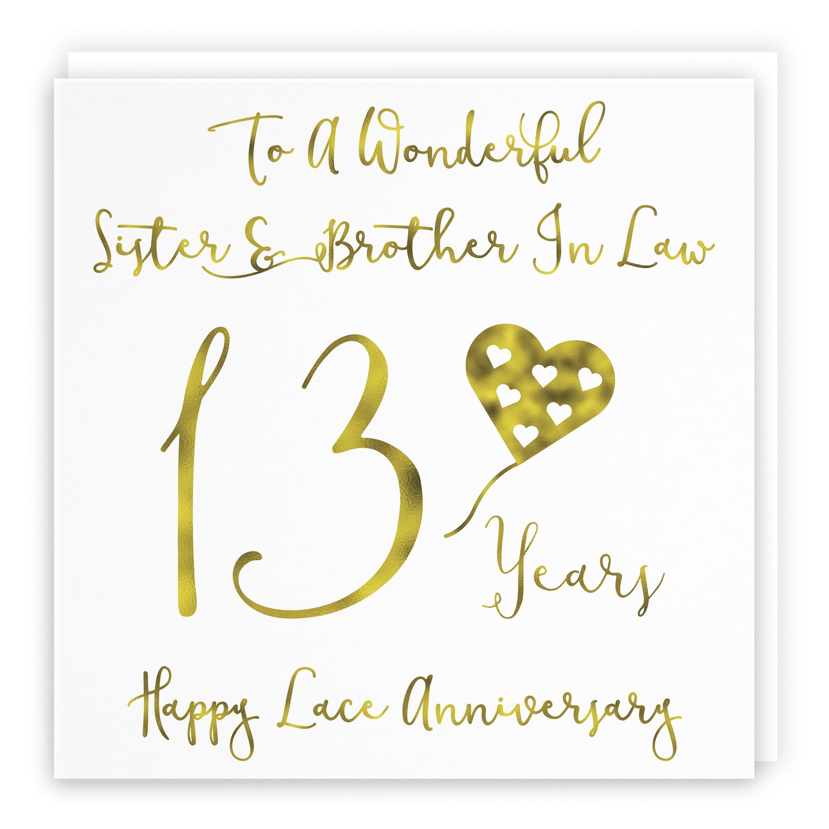 13th Sister And Brother In Law Anniversary Card Milano - Default Title (B08K95BM1F)