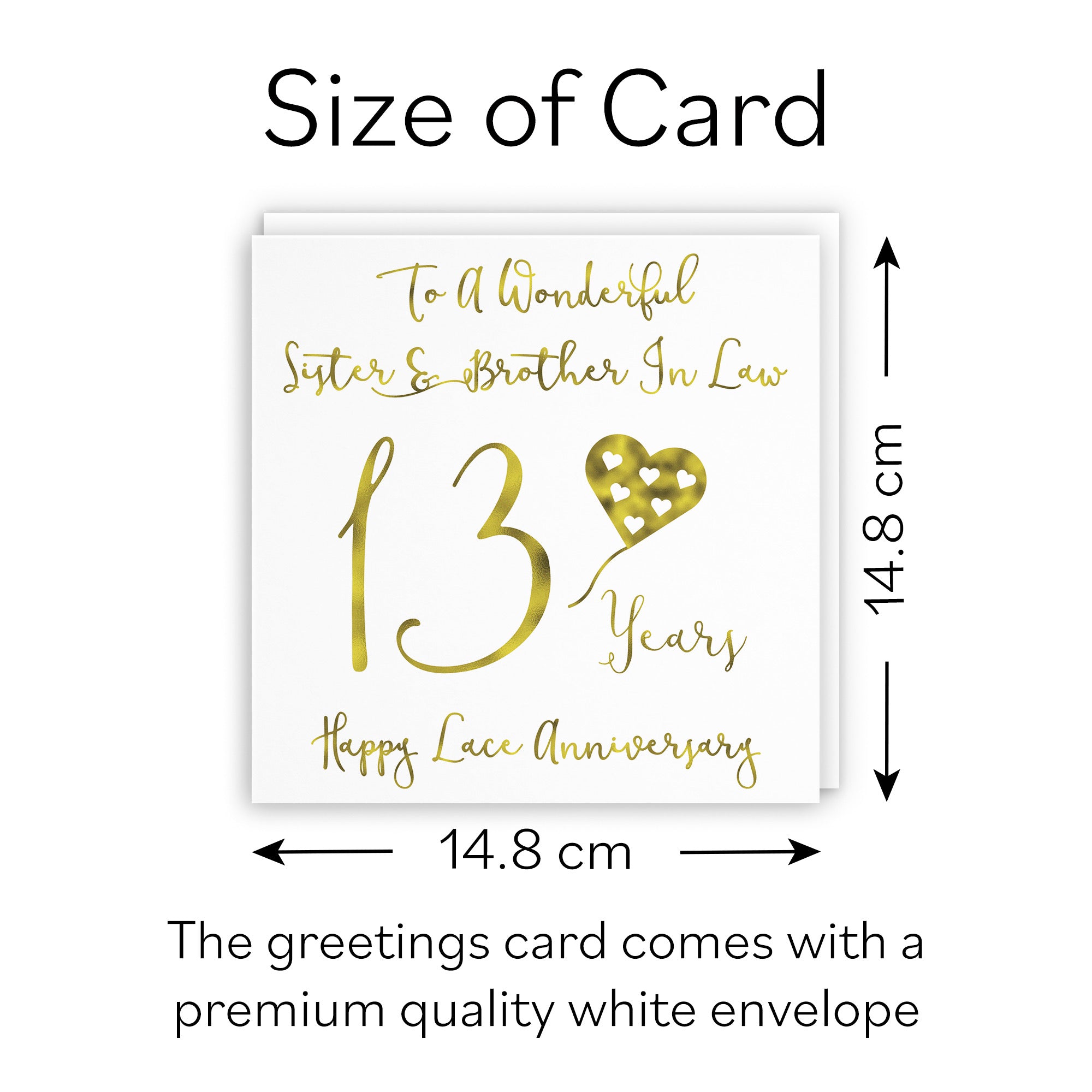 13th Sister And Brother In Law Anniversary Card Milano - Default Title (B08K95BM1F)