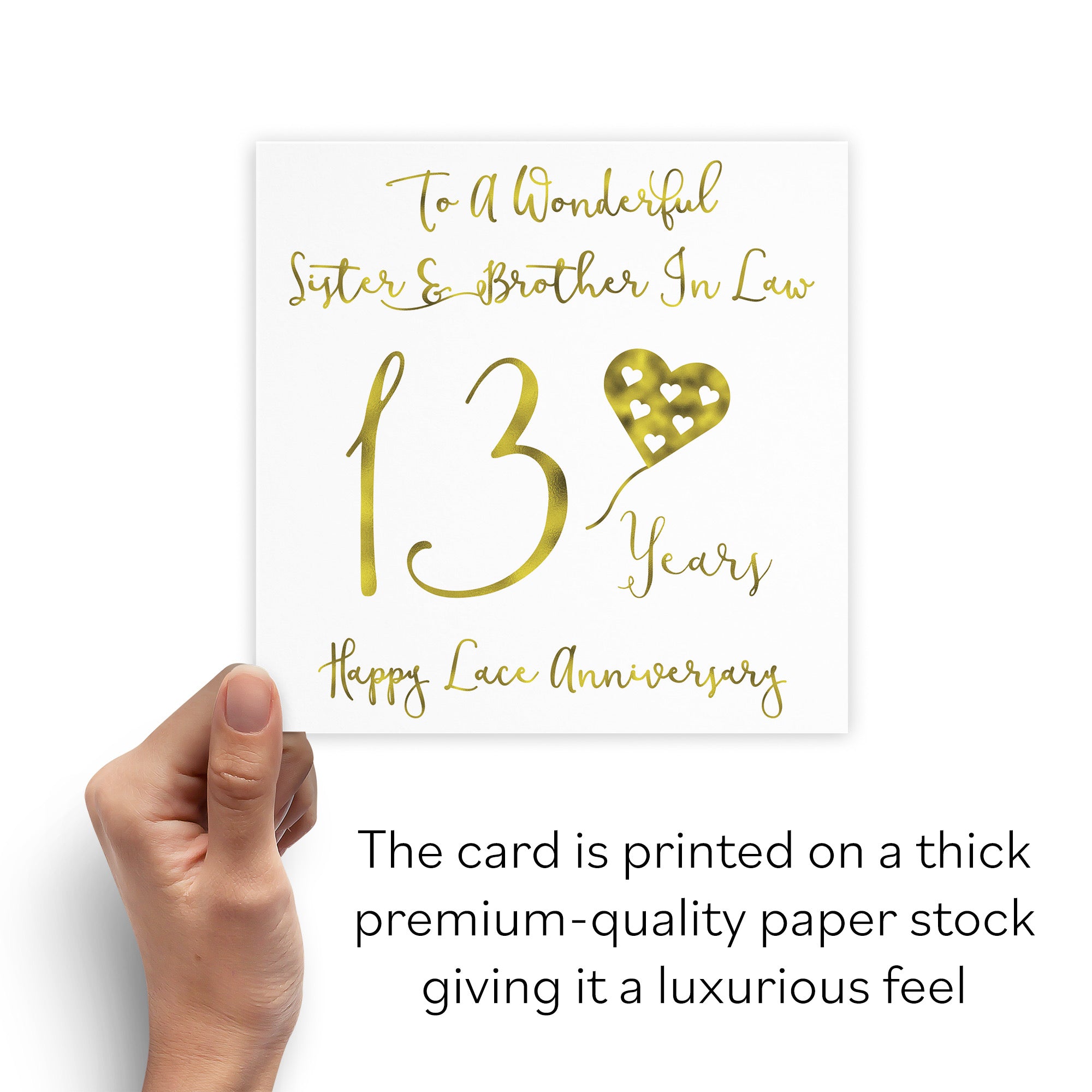 13th Sister And Brother In Law Anniversary Card Milano - Default Title (B08K95BM1F)