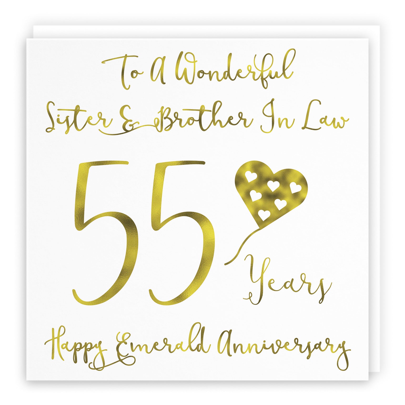 55th Sister And Brother In Law Anniversary Card Milano - Default Title (B08K966B4W)