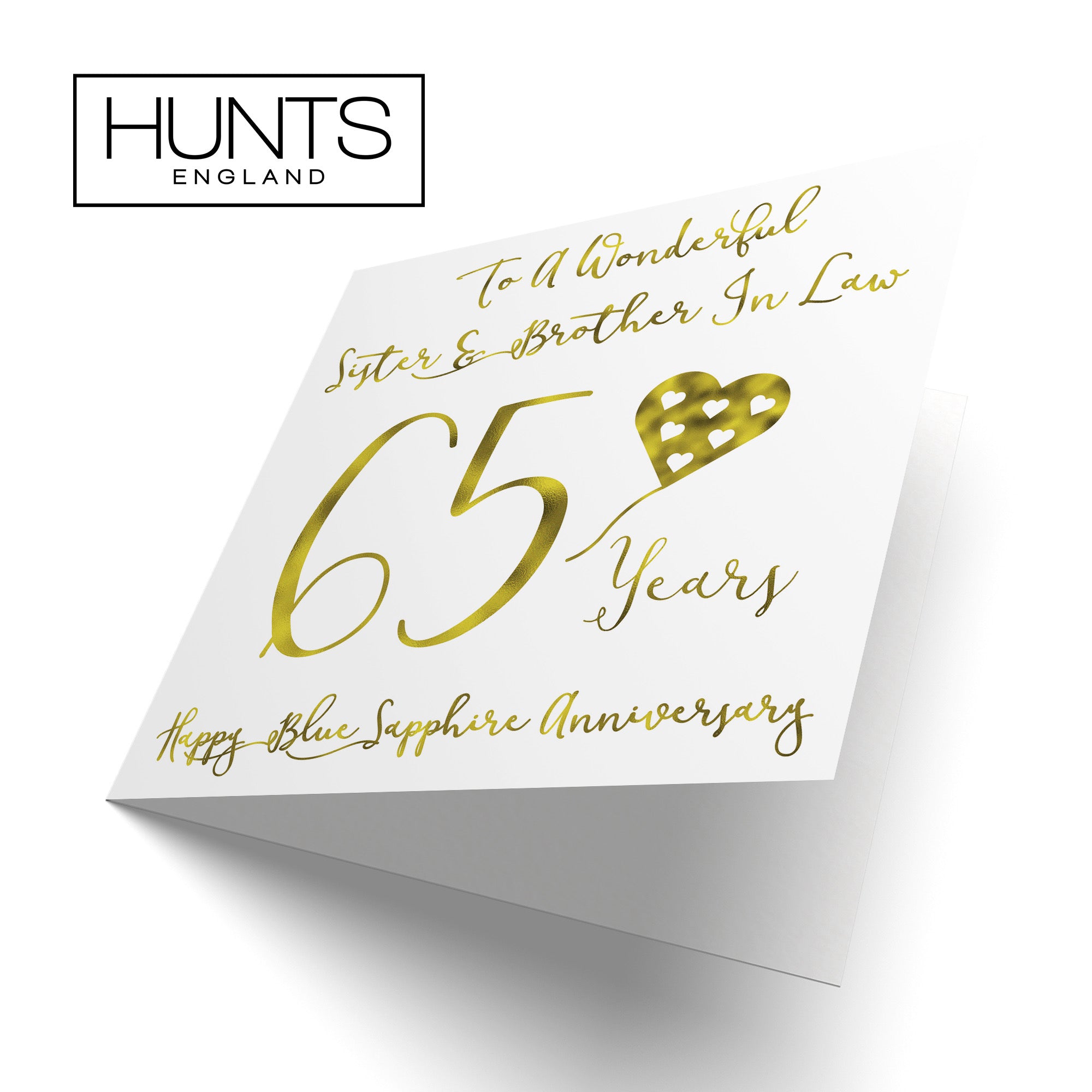 65th Sister And Brother In Law Anniversary Card Milano - Default Title (B08K96CF29)