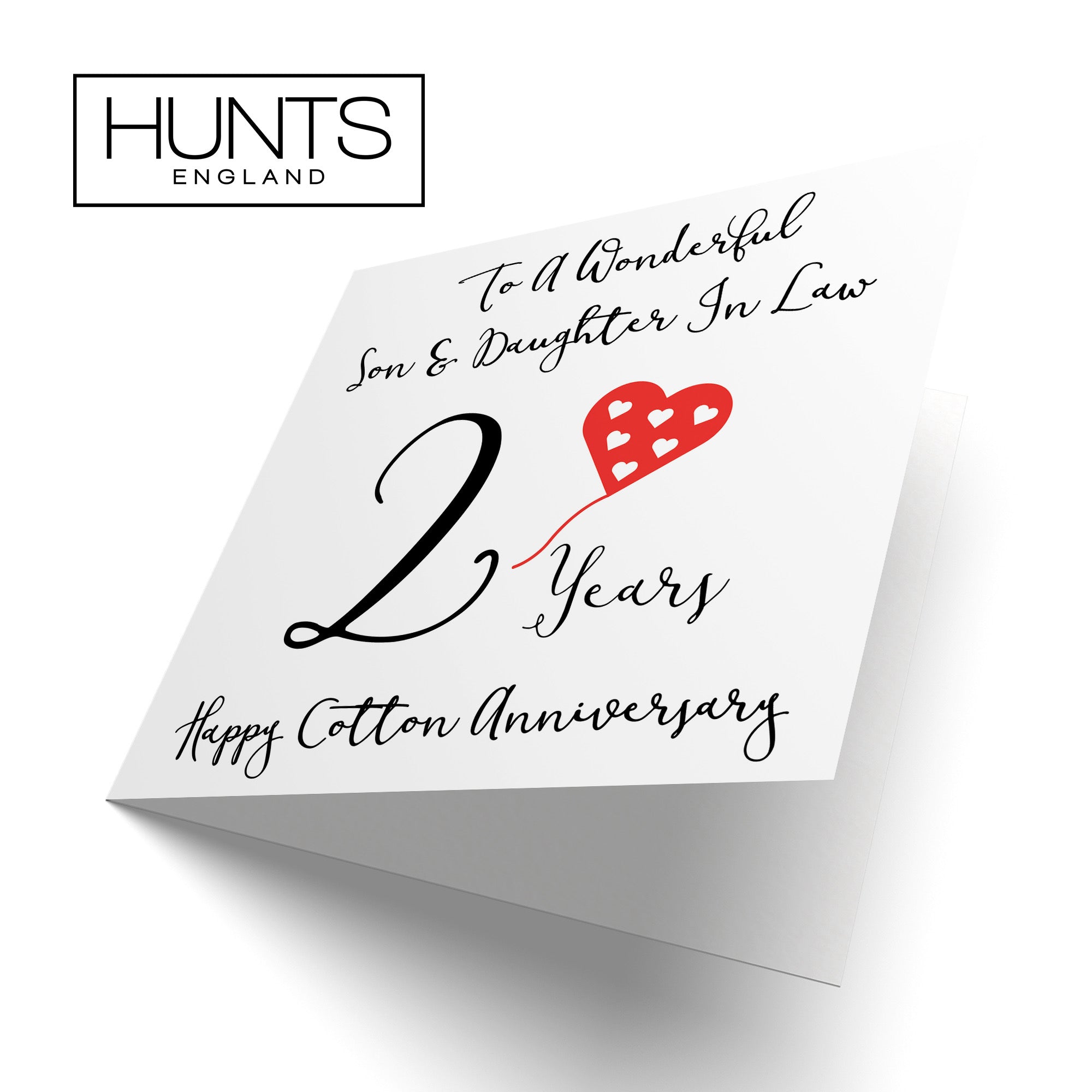 2nd Son And Daughter In Law Anniversary Card Love Heart - Default Title (B08KC6FMYP)