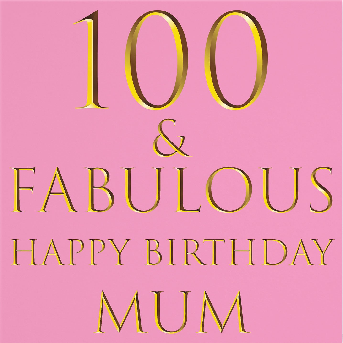 100th Mum Birthday Card Still Totally Fabulous - Default Title (B08KY4NHPP)