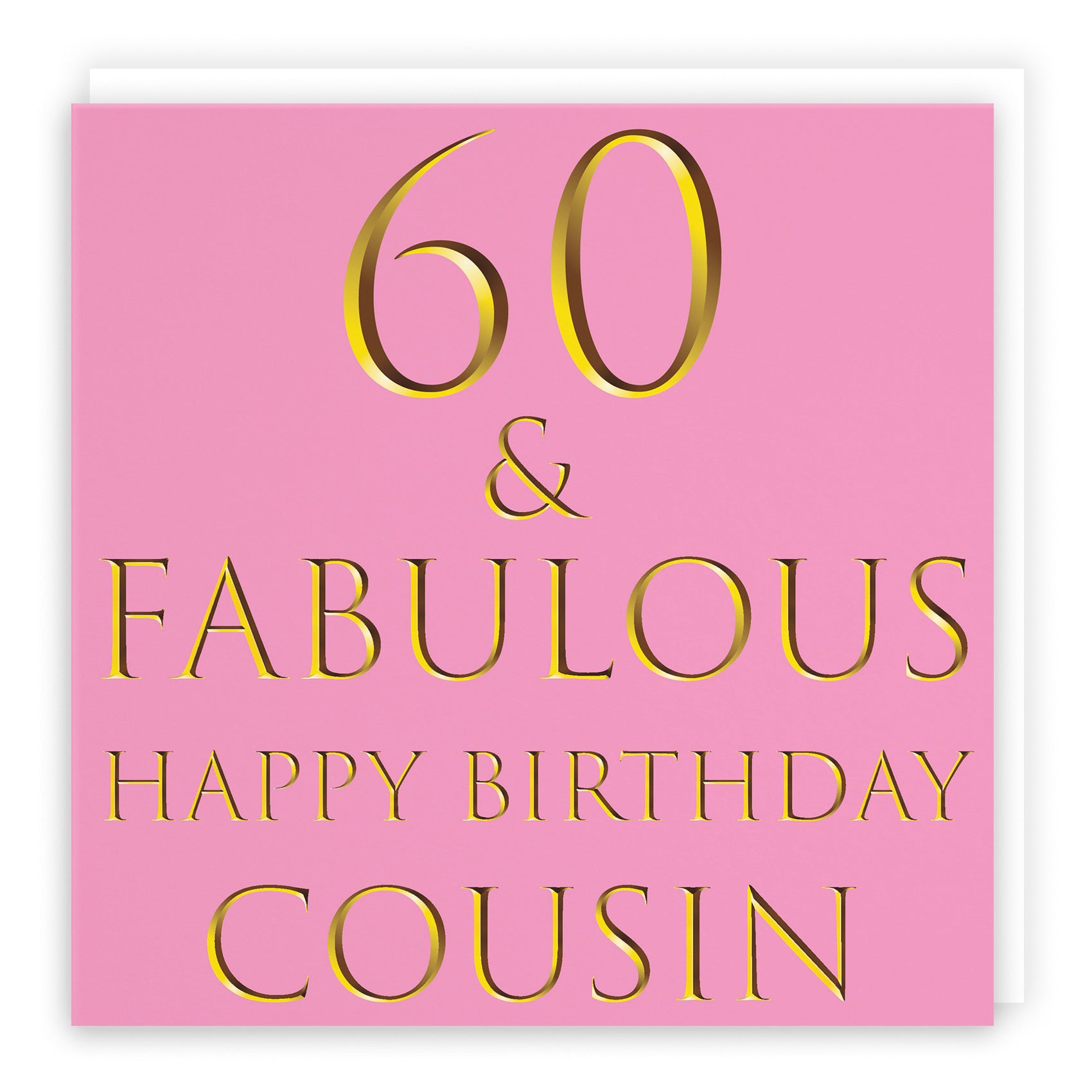 60th Cousin Birthday Card Still Totally Fabulous - Default Title (B08L1FH6TY)