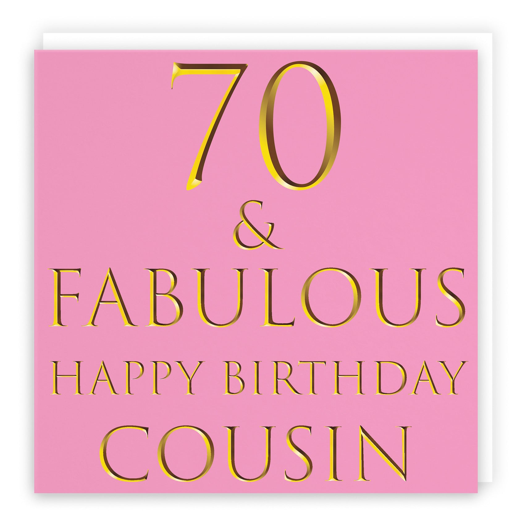 70th Cousin Birthday Card Still Totally Fabulous - Default Title (B08L1GK52Y)