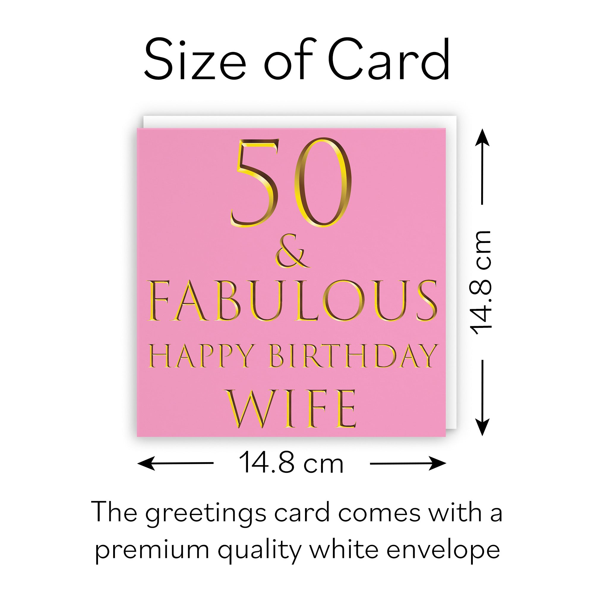 50th Wife Birthday Card Still Totally Fabulous - Default Title (B08L1M184T)