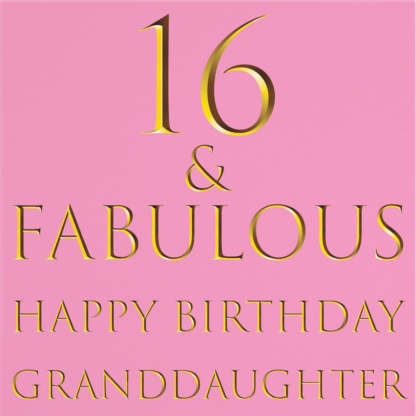 16th Granddaughter Birthday Card Still Totally Fabulous - Default Title (B08L241XZ2)