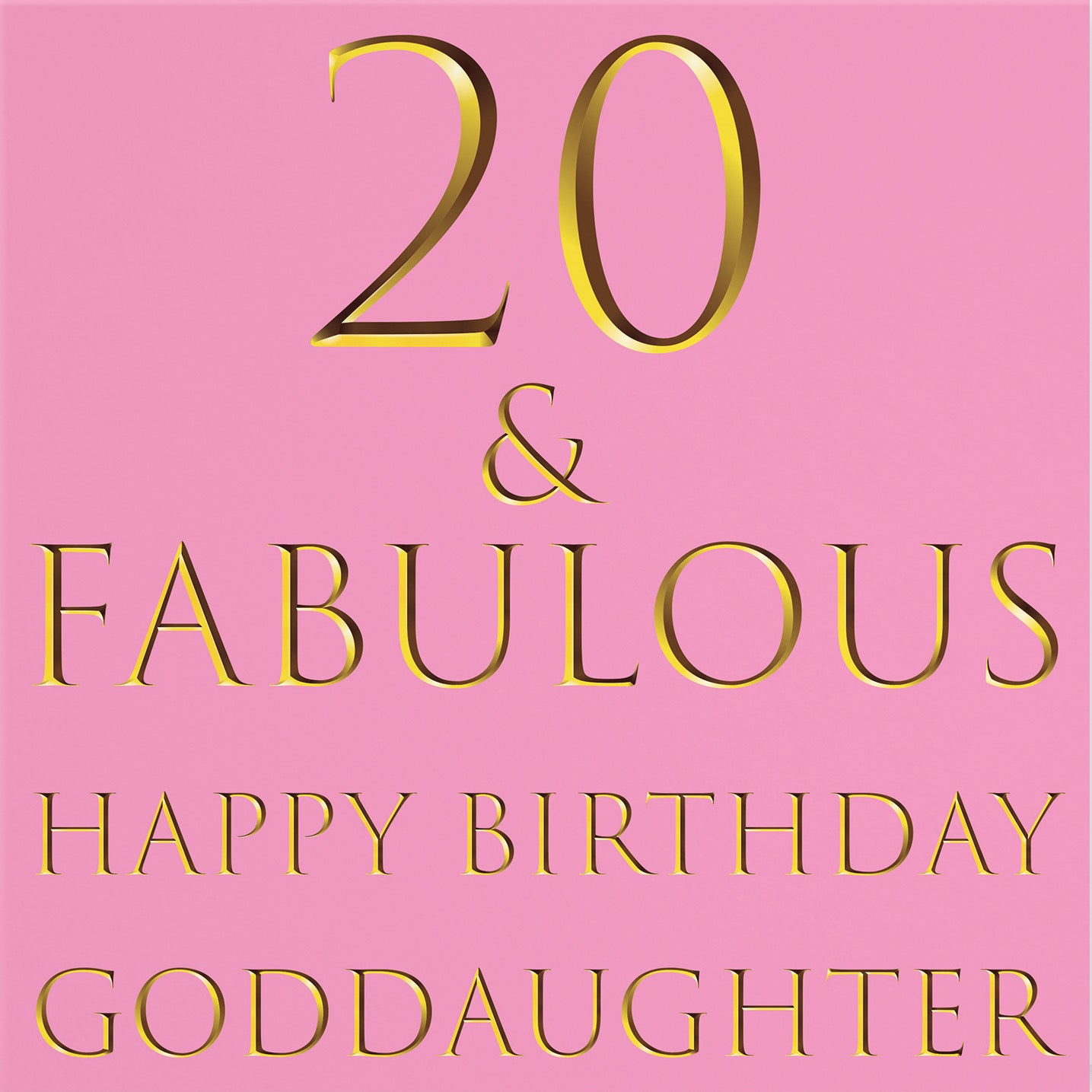 20th Goddaughter Birthday Card Still Totally Fabulous - Default Title (B08L245WHG)