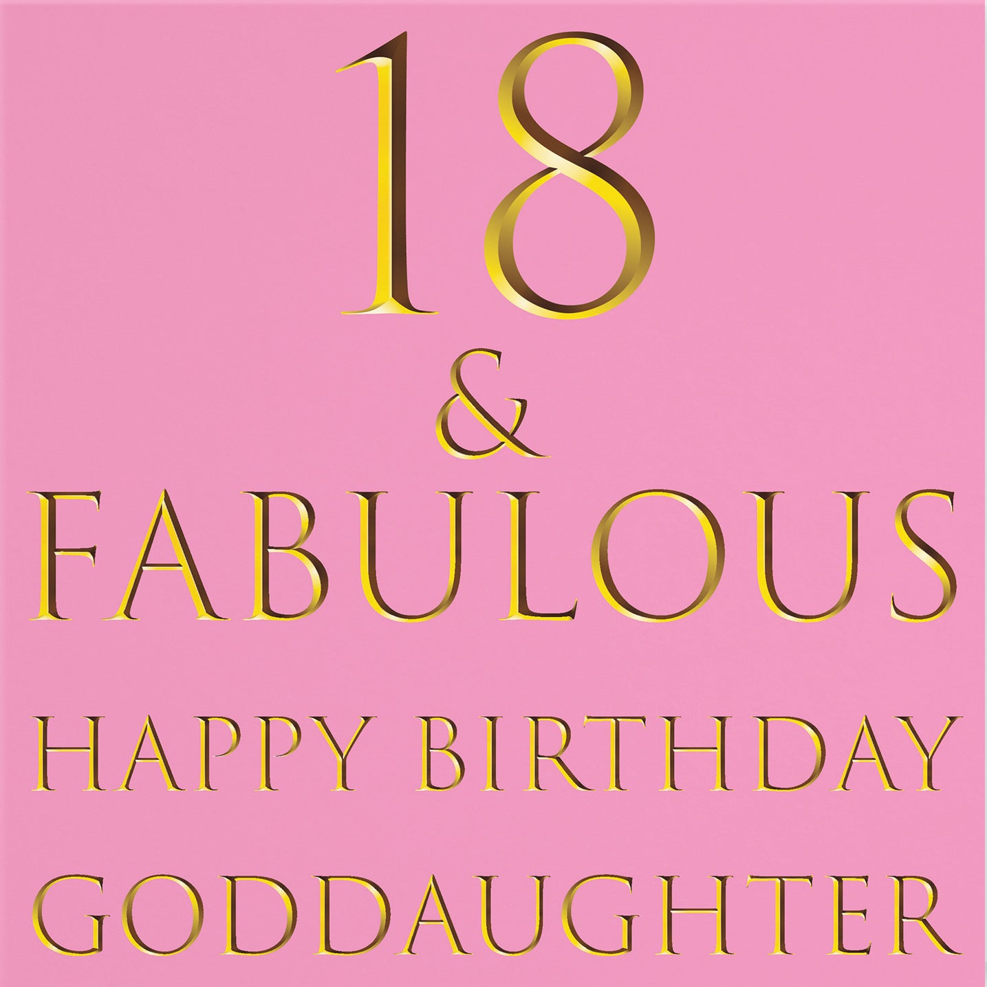 18th Goddaughter Birthday Card Still Totally Fabulous - Default Title (B08L246NRQ)