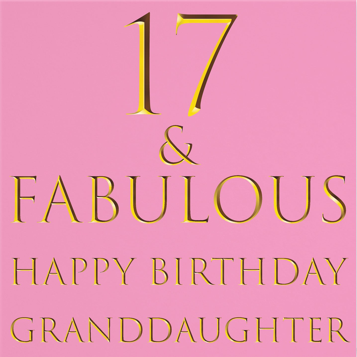 17th Granddaughter Birthday Card Still Totally Fabulous - Default Title (B08L24THK8)