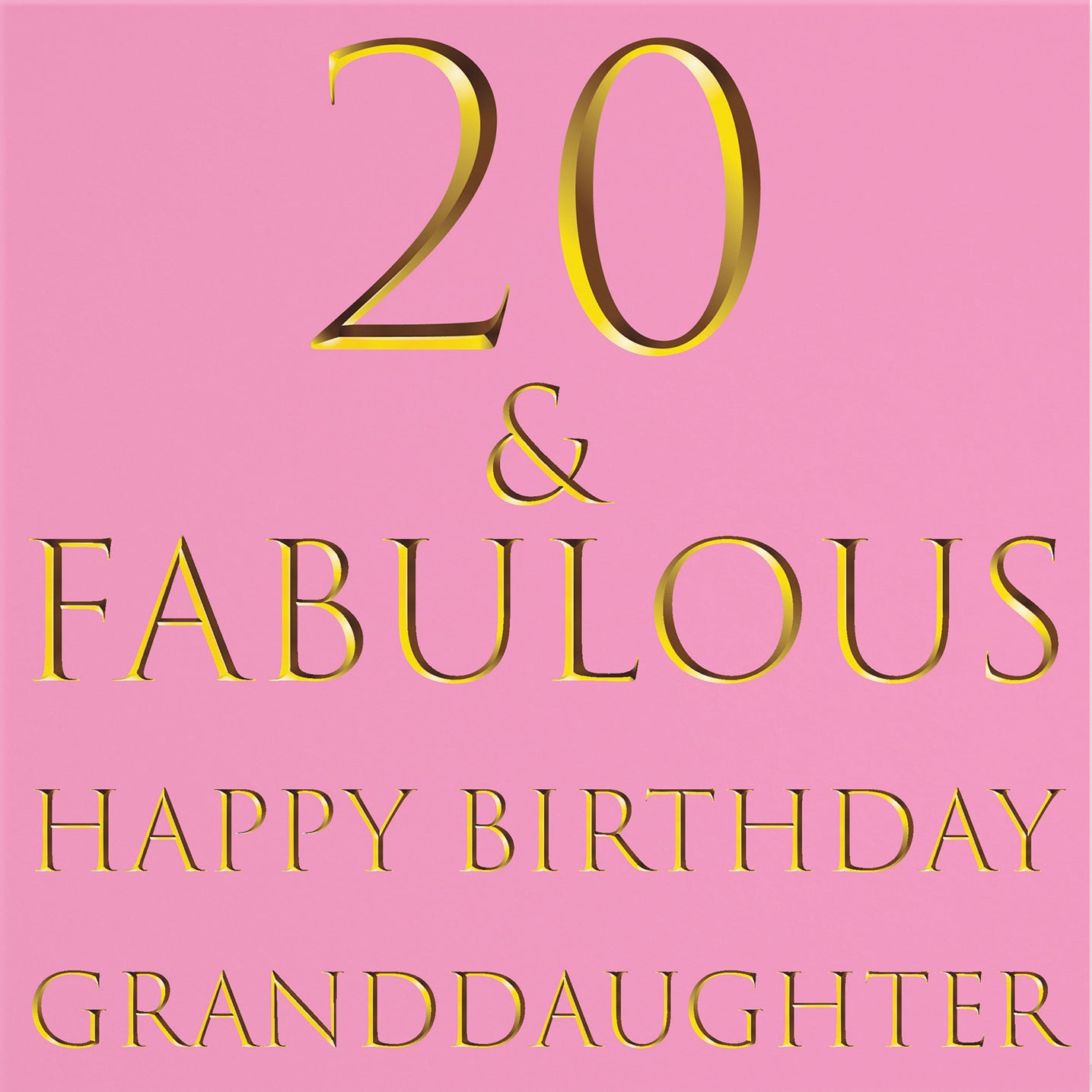 20th Granddaughter Birthday Card Still Totally Fabulous - Default Title (B08L26BBKP)