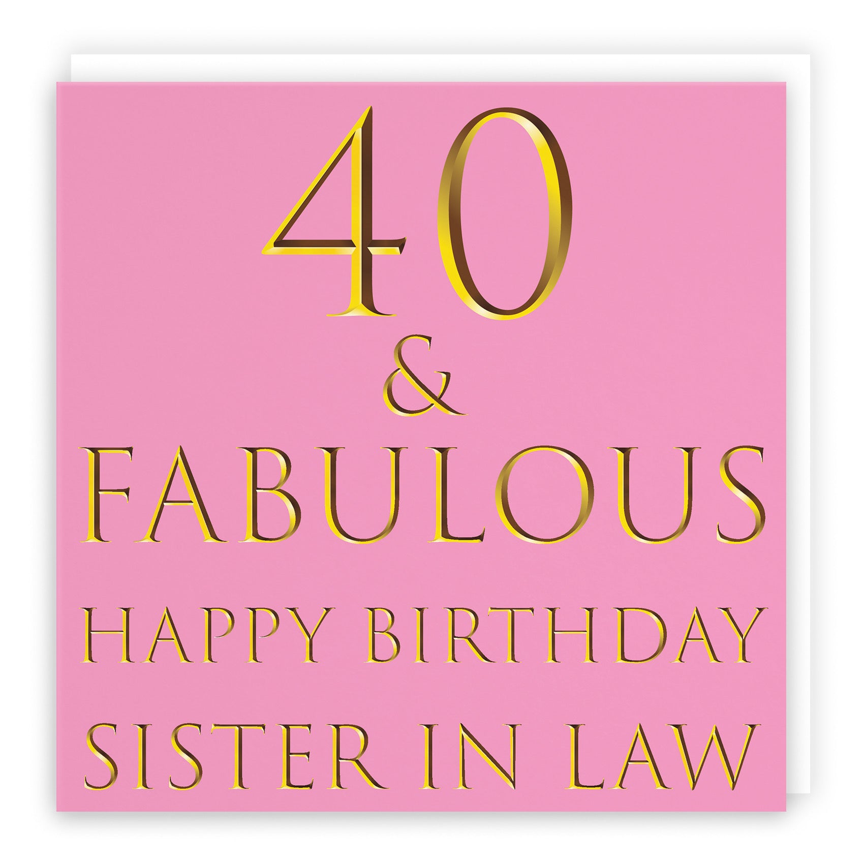 40th Sister In Law Birthday Card Still Totally Fabulous - Default Title (B08L26PPBB)