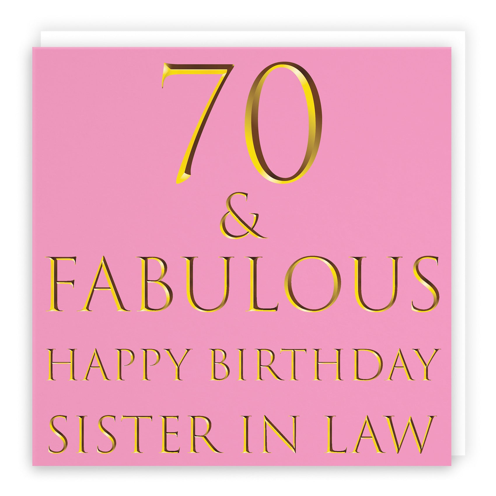 70th Sister In Law Birthday Card Still Totally Fabulous - Default Title (B08L26S2XC)