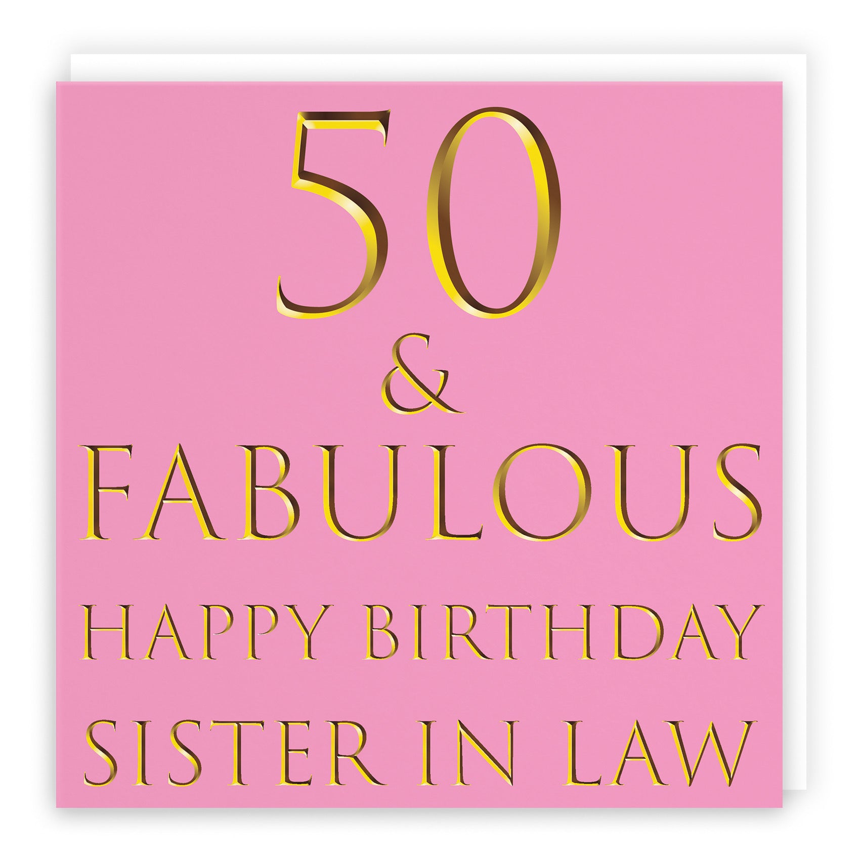 50th Sister In Law Birthday Card Still Totally Fabulous - Default Title (B08L27CM35)