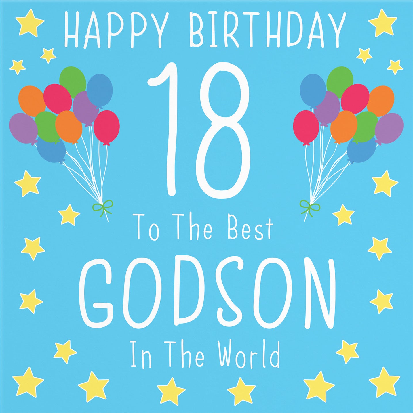 18th Godson Birthday Card Iconic - Default Title (B08YGM3MFK)