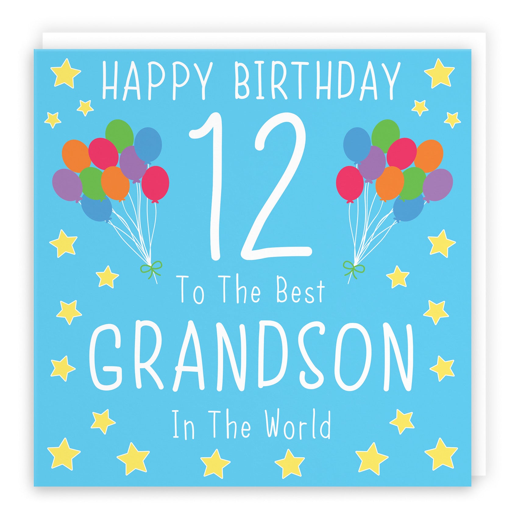 12th Grandson Birthday Card Iconic - Default Title (B08YGM5BP1)