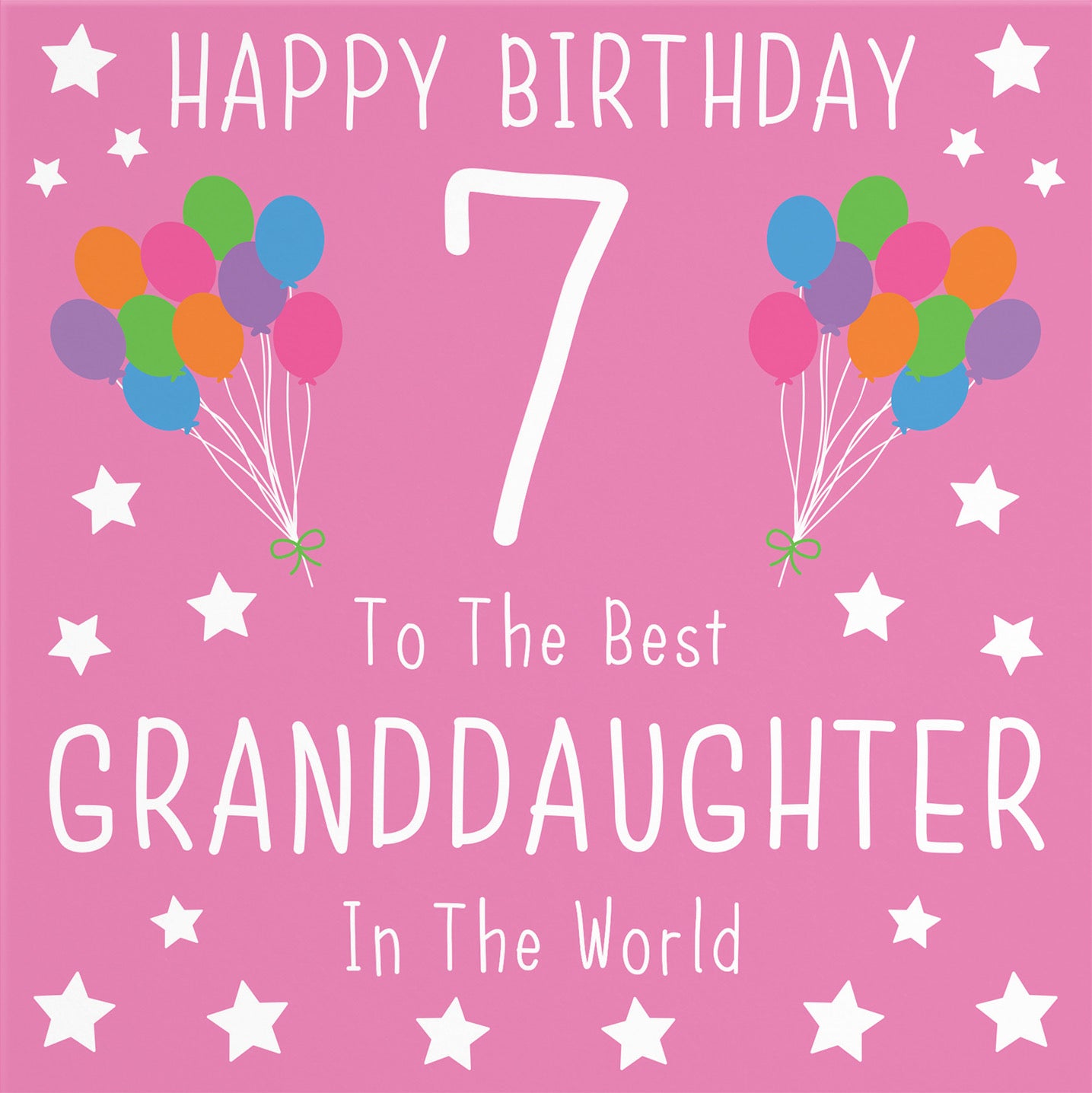 7th Granddaughter Birthday Card Iconic - Default Title (B08YGSHVK5)