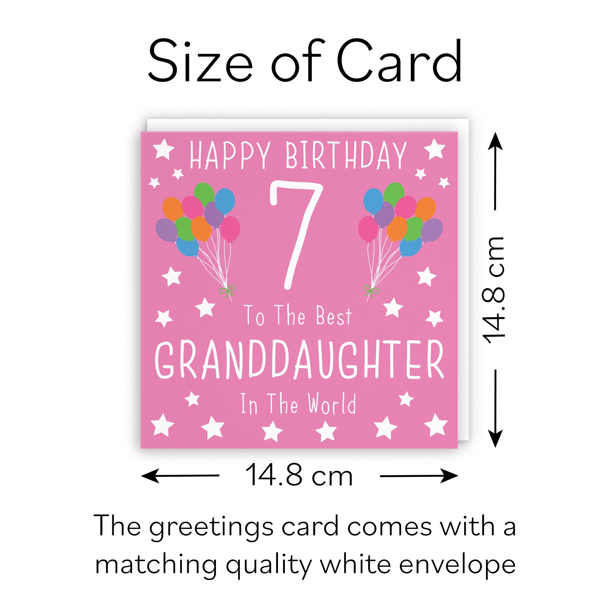 7th Granddaughter Birthday Card Iconic - Default Title (B08YGSHVK5)