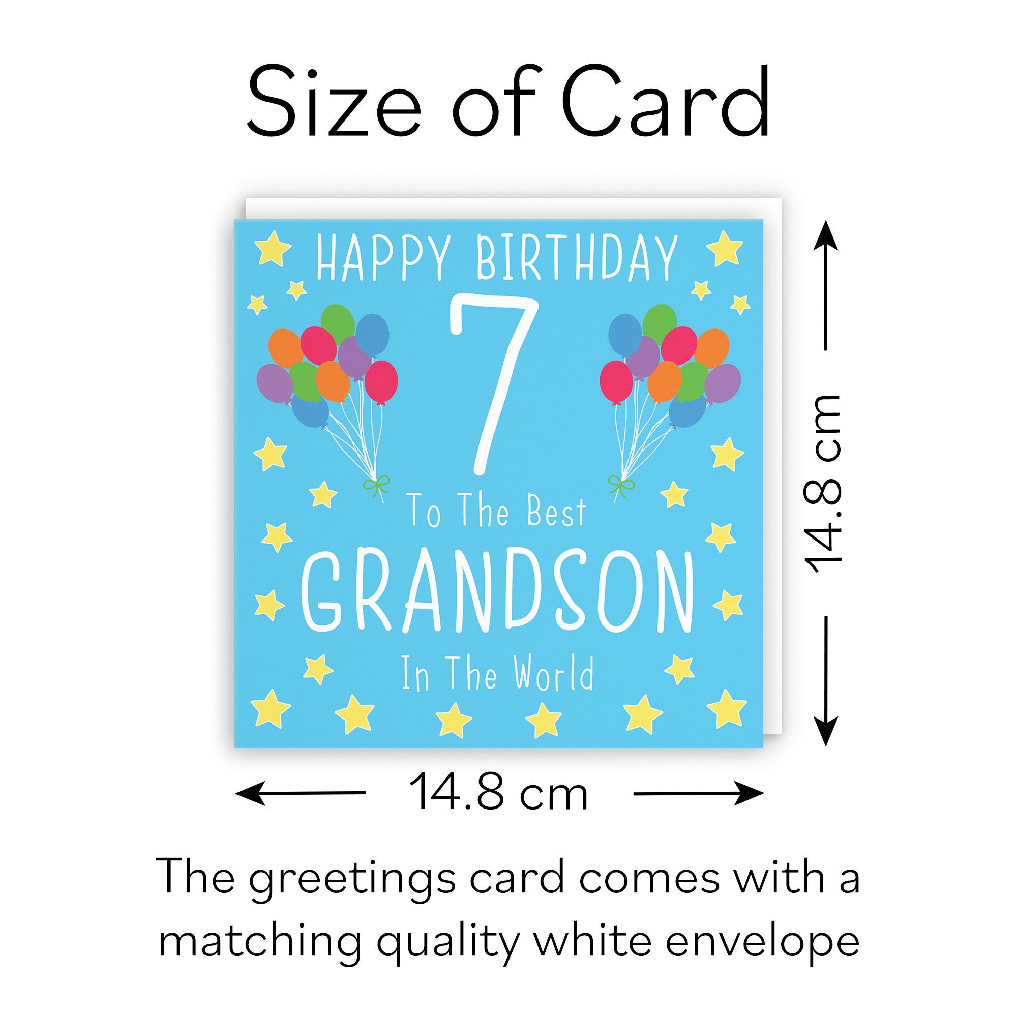 7th Grandson Birthday Card Iconic - Default Title (B08YGSMRSV)