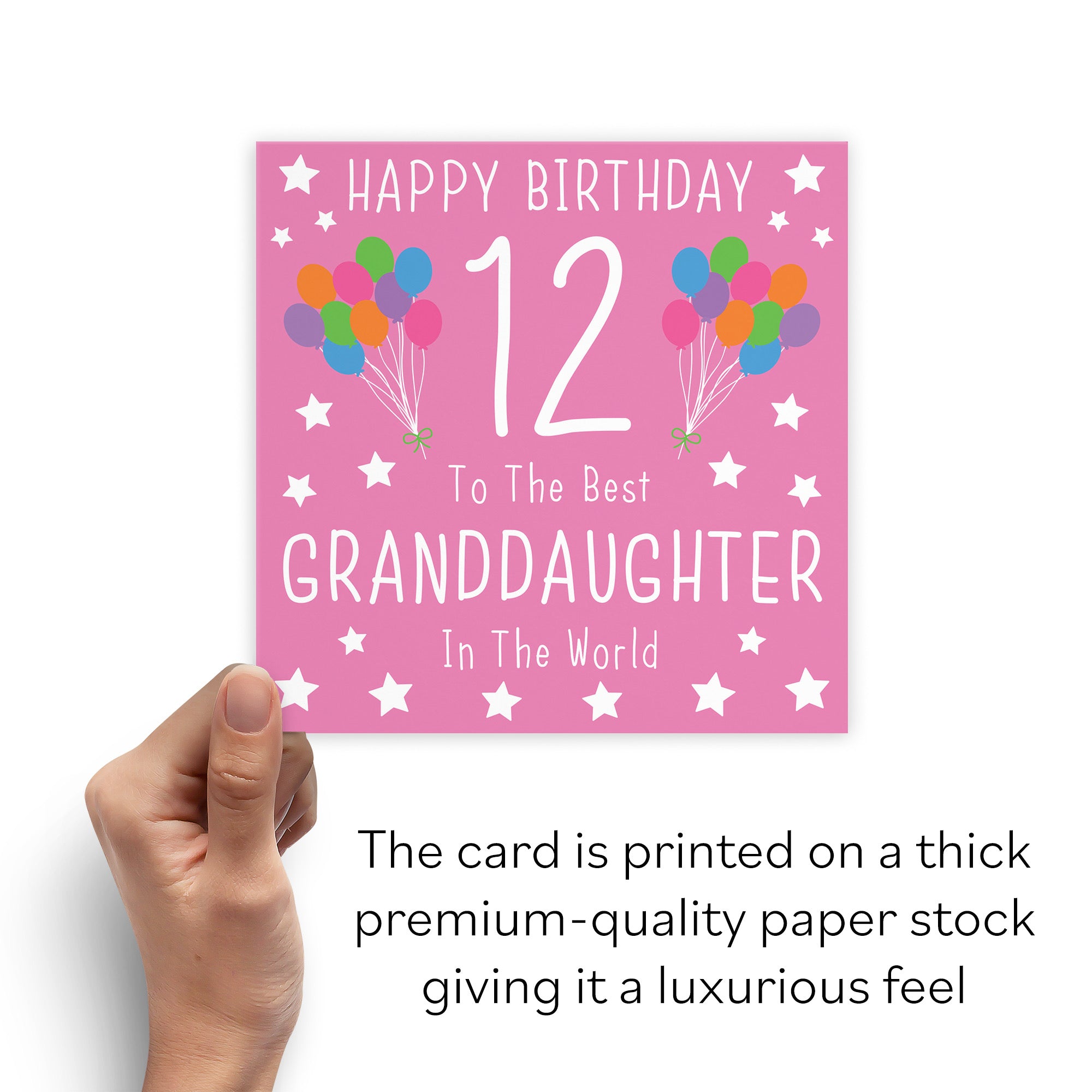 12th Granddaughter Birthday Card Iconic - Default Title (B08YGSWTCP)
