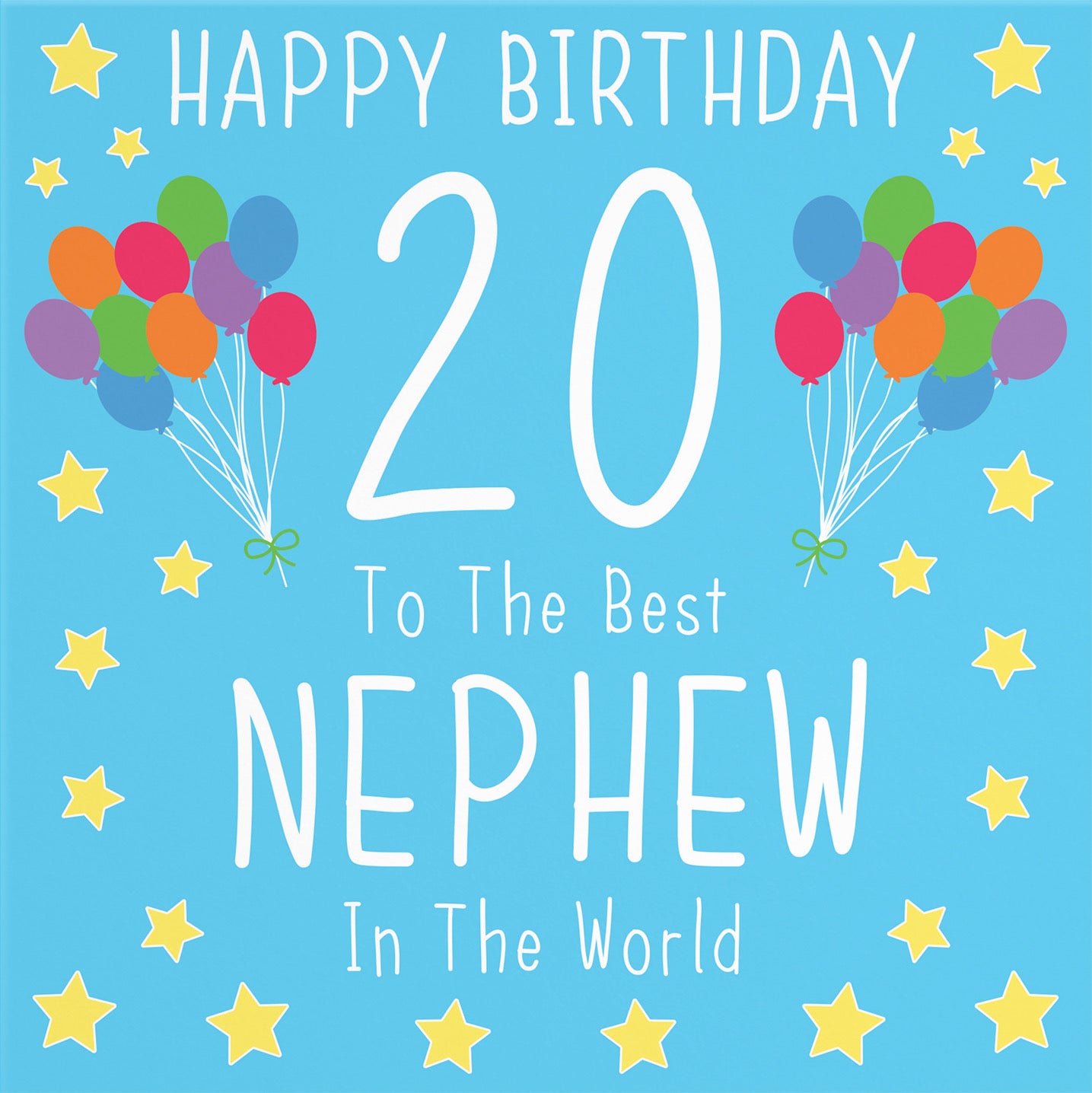 20th Nephew Birthday Card Iconic - Default Title (B08YGV37NQ)