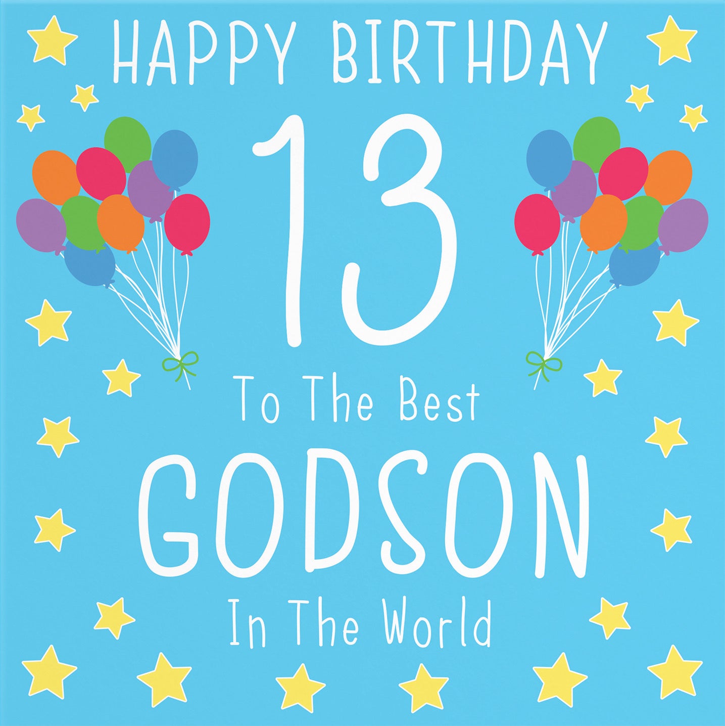 13th Godson Birthday Card Iconic - Default Title (B08YGWPWGS)