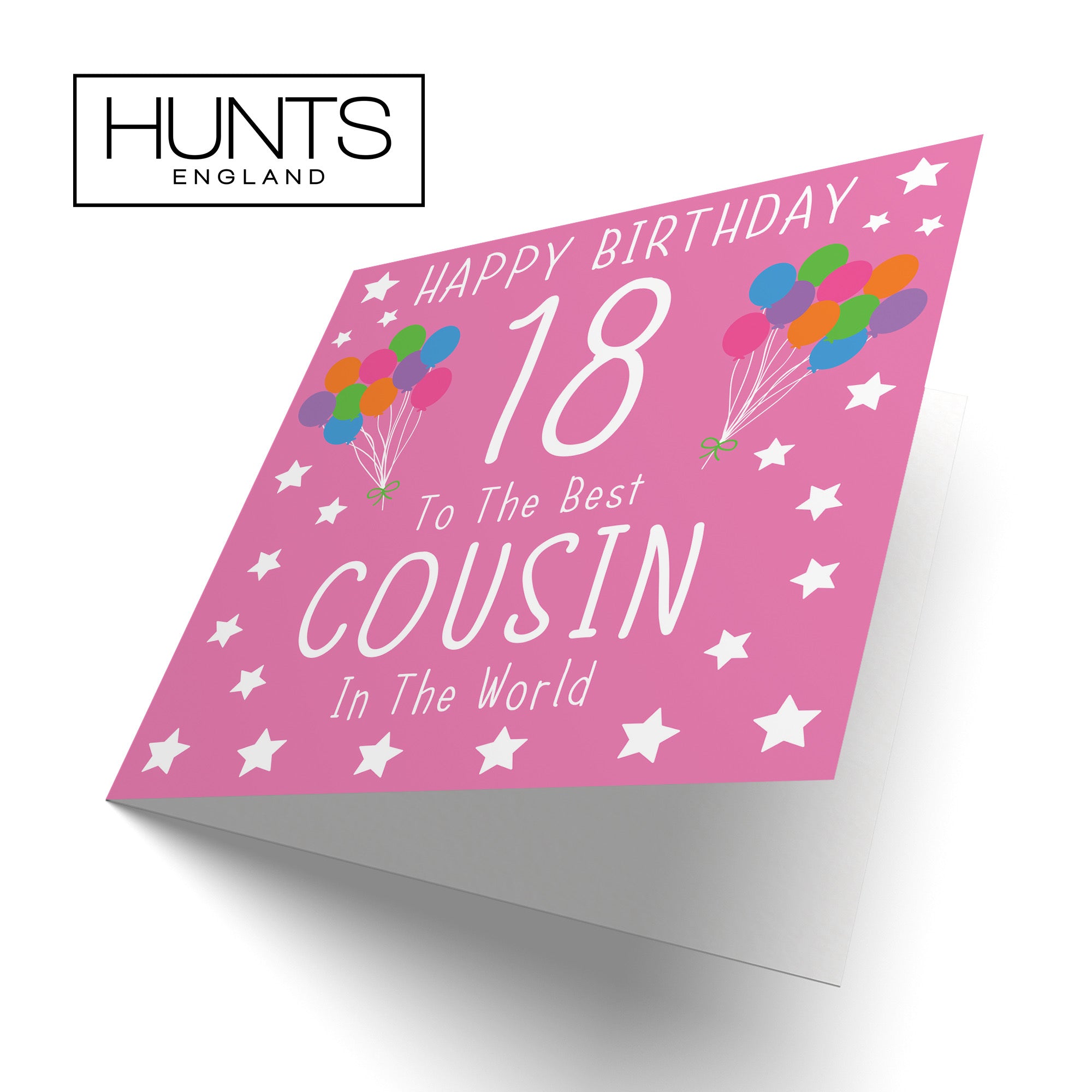 18th Cousin Female Pink Birthday Card Iconic - Default Title (B08YGWZ5C6)