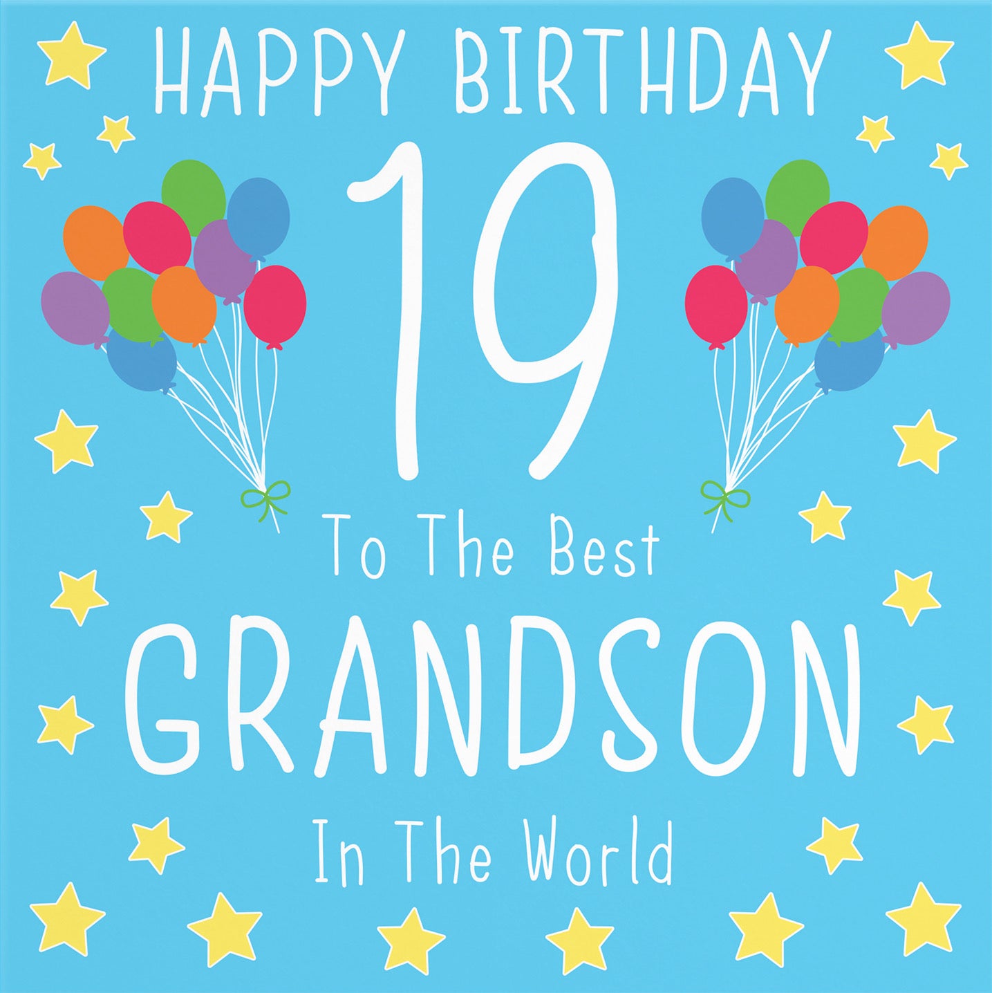 19th Grandson Birthday Card Iconic - Default Title (B08YGXMKQB)