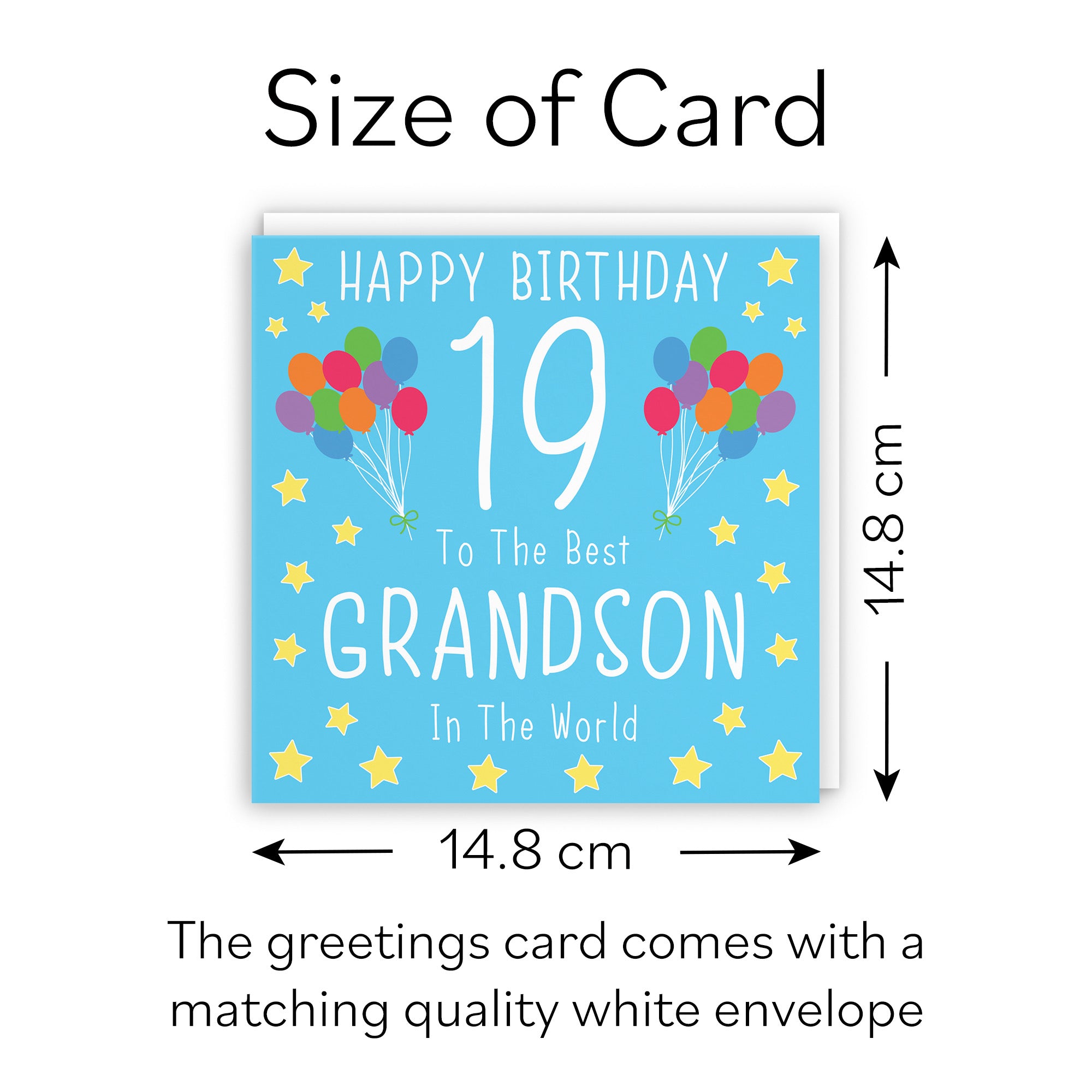 19th Grandson Birthday Card Iconic - Default Title (B08YGXMKQB)