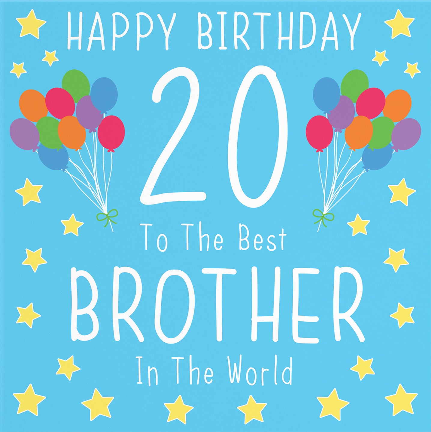 20th Brother Birthday Card Iconic - Default Title (B08YGXQ725)