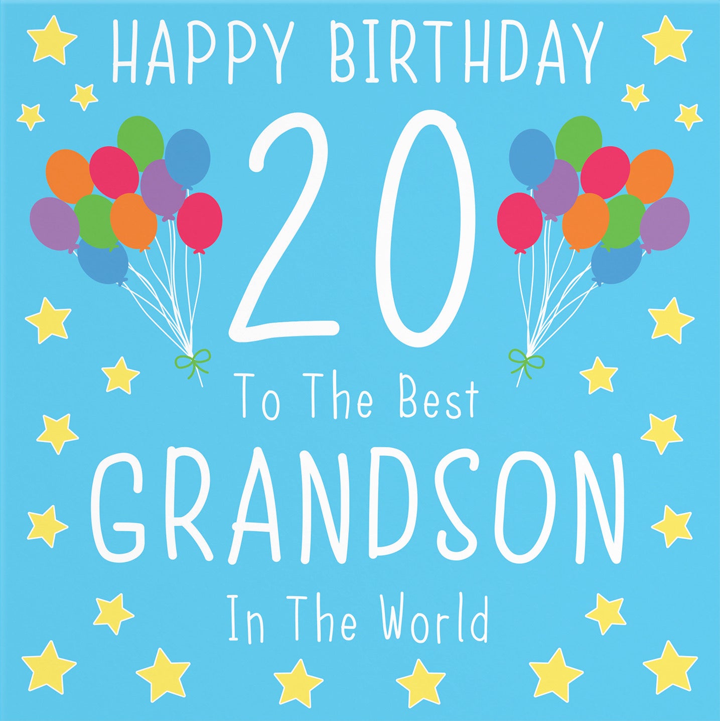 20th Grandson Birthday Card Iconic - Default Title (B08YGZC8WW)