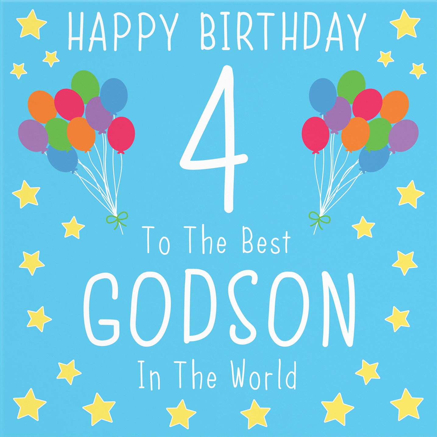 4th Godson Birthday Card Iconic - Default Title (B08YH1LDYK)