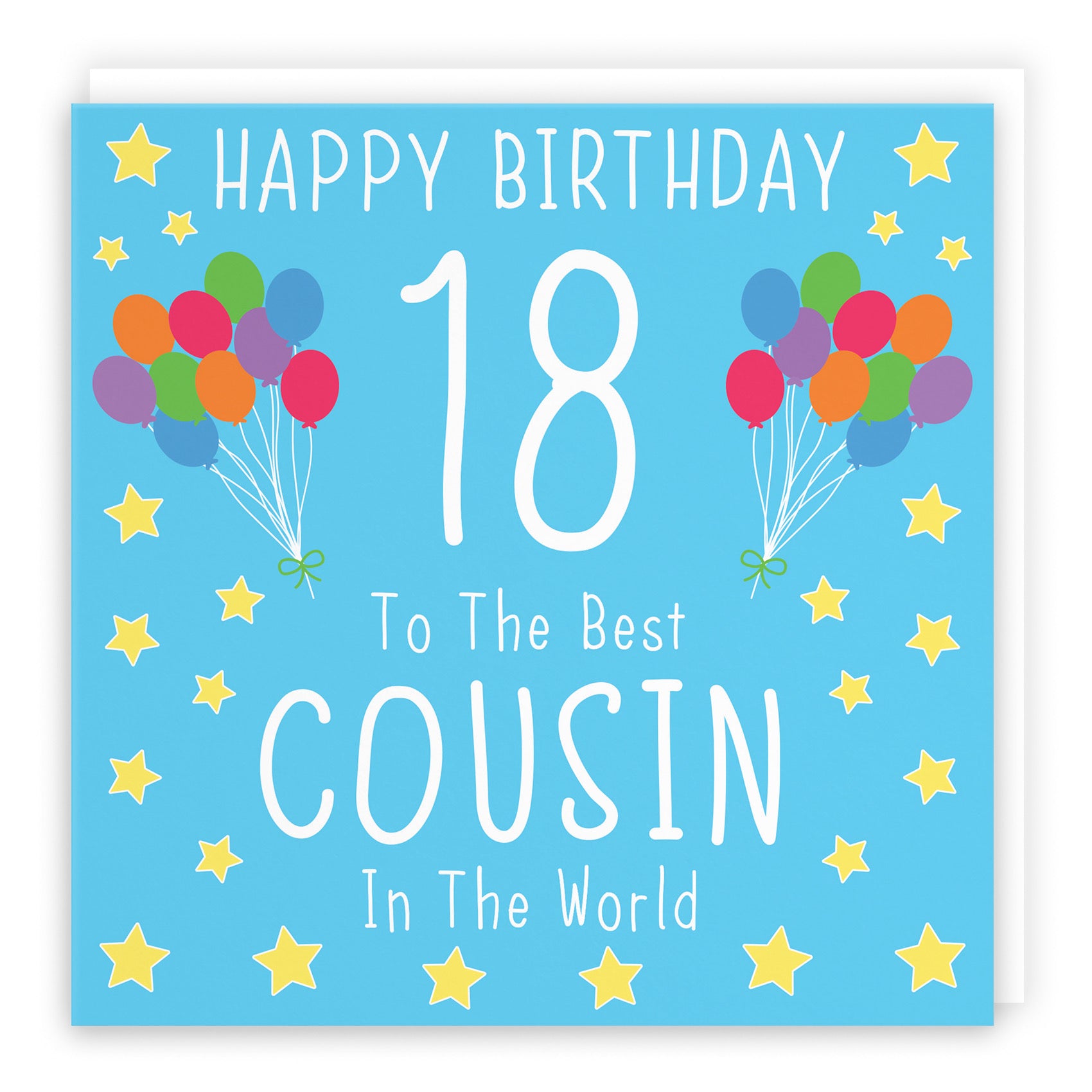 18th Cousin Male Blue Birthday Card Iconic - Default Title (B08YHCFRZ2)