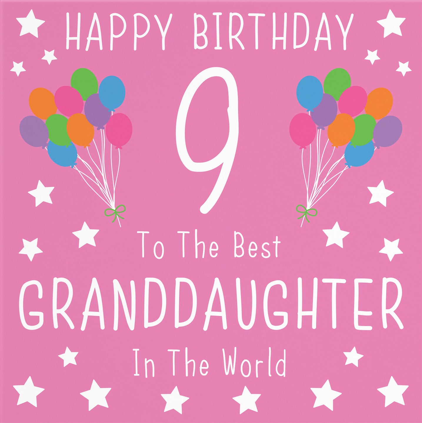 9th Granddaughter Birthday Card Iconic - Default Title (B08YHG9XL5)