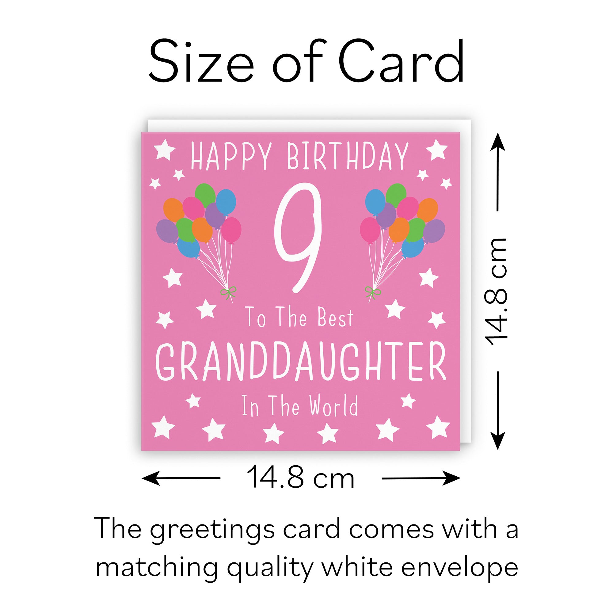 9th Granddaughter Birthday Card Iconic - Default Title (B08YHG9XL5)