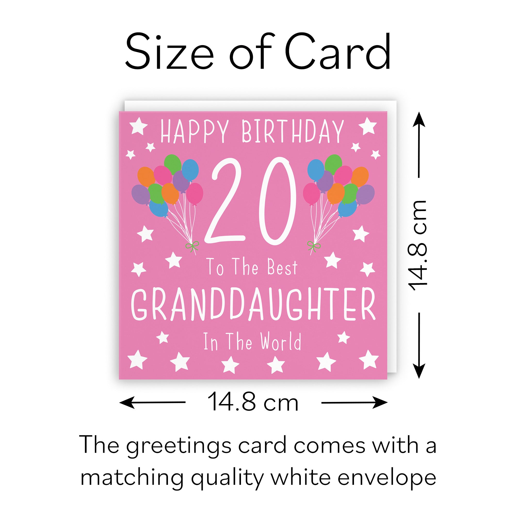 20th Granddaughter Birthday Card Iconic - Default Title (B08YHHVV5N)