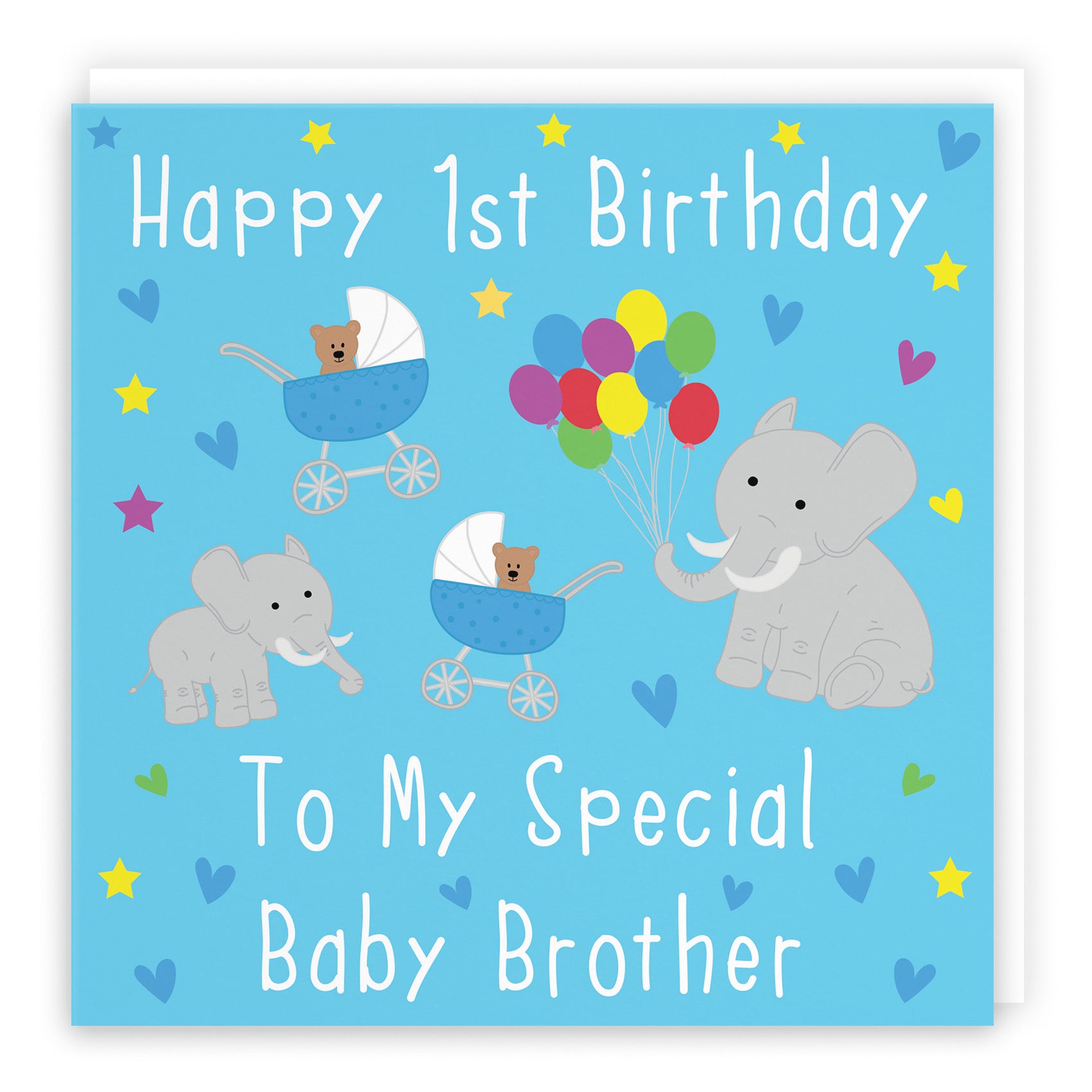 1st Brother Birthday Card Elephants Iconic - Default Title (B08YRWC415)